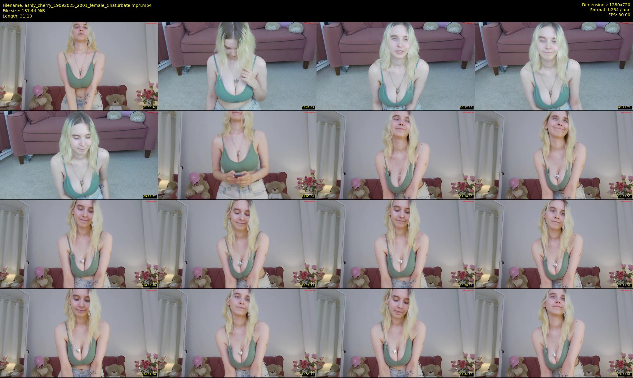 ashly_cherry — 32 minute Chaturbate female cam show recording, 720p, Sep 19, 2025