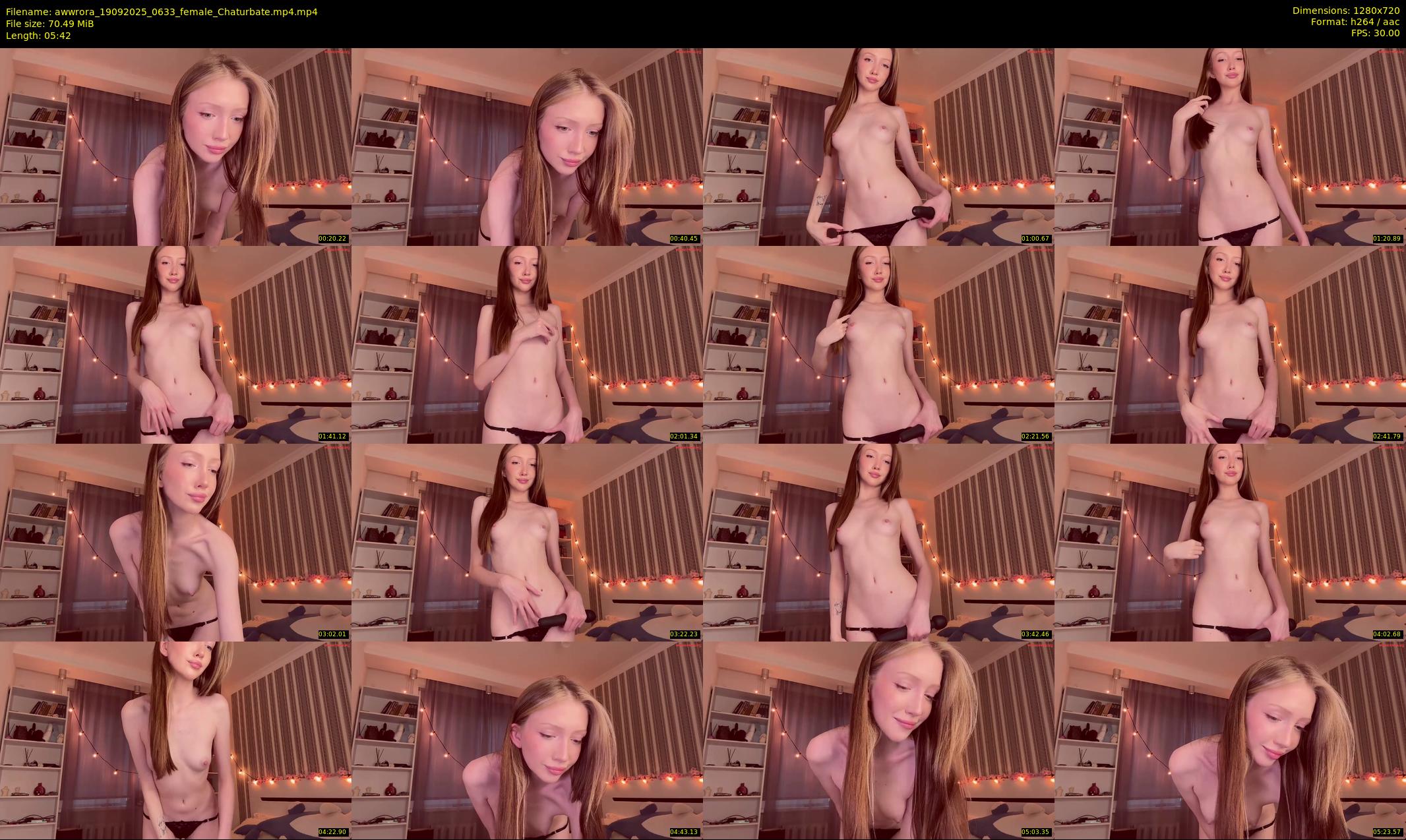 awwrora — 6 minute Chaturbate female cam show recording, 720p, Sep 19, 2025
