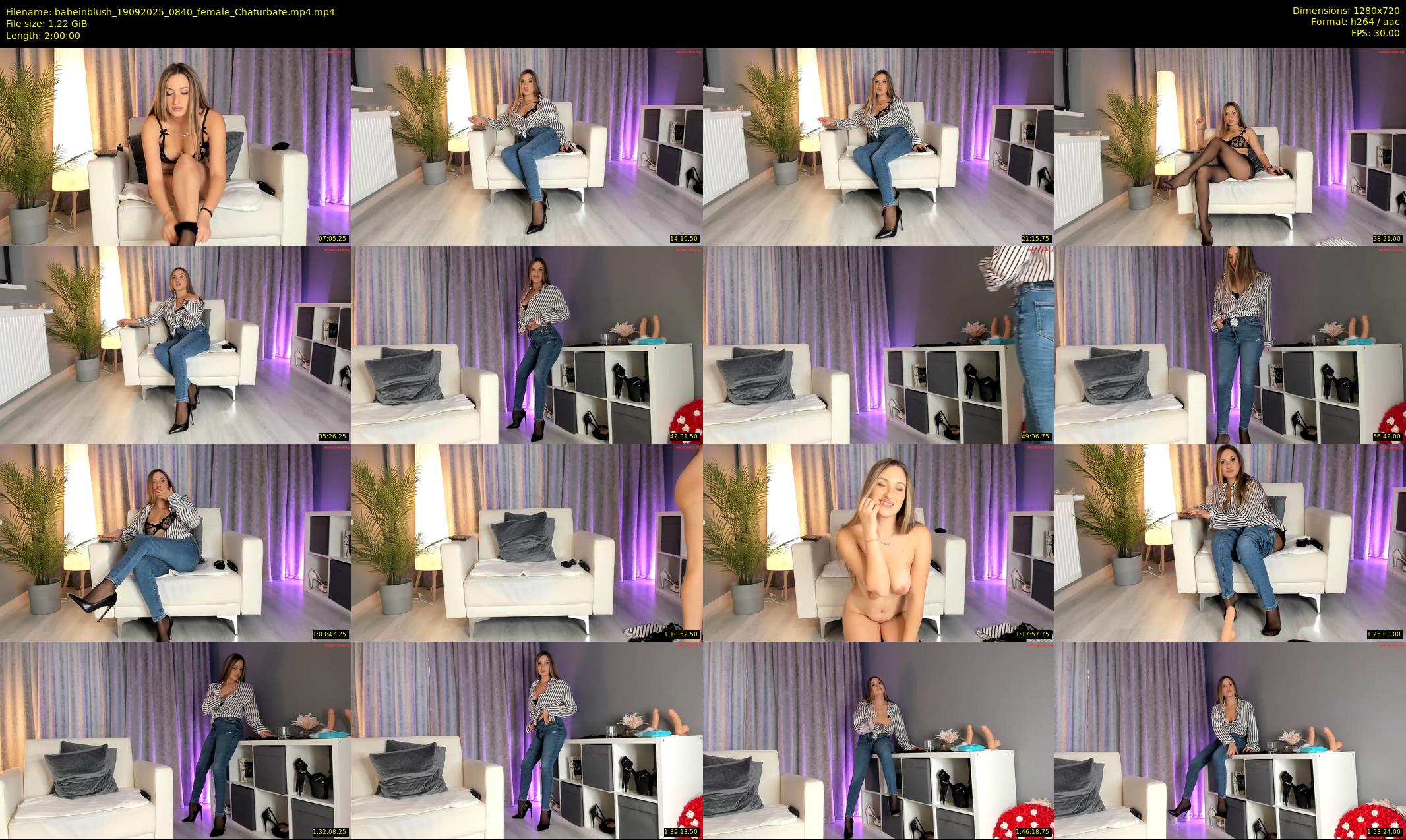 babeinblush — 120 minute Chaturbate female cam show recording, 720p, Sep 19, 2025