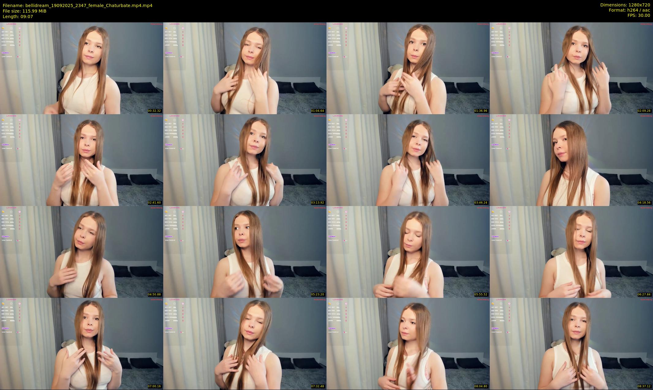 bellidream — 10 minute Chaturbate female cam show recording, 720p, Sep 19, 2025
