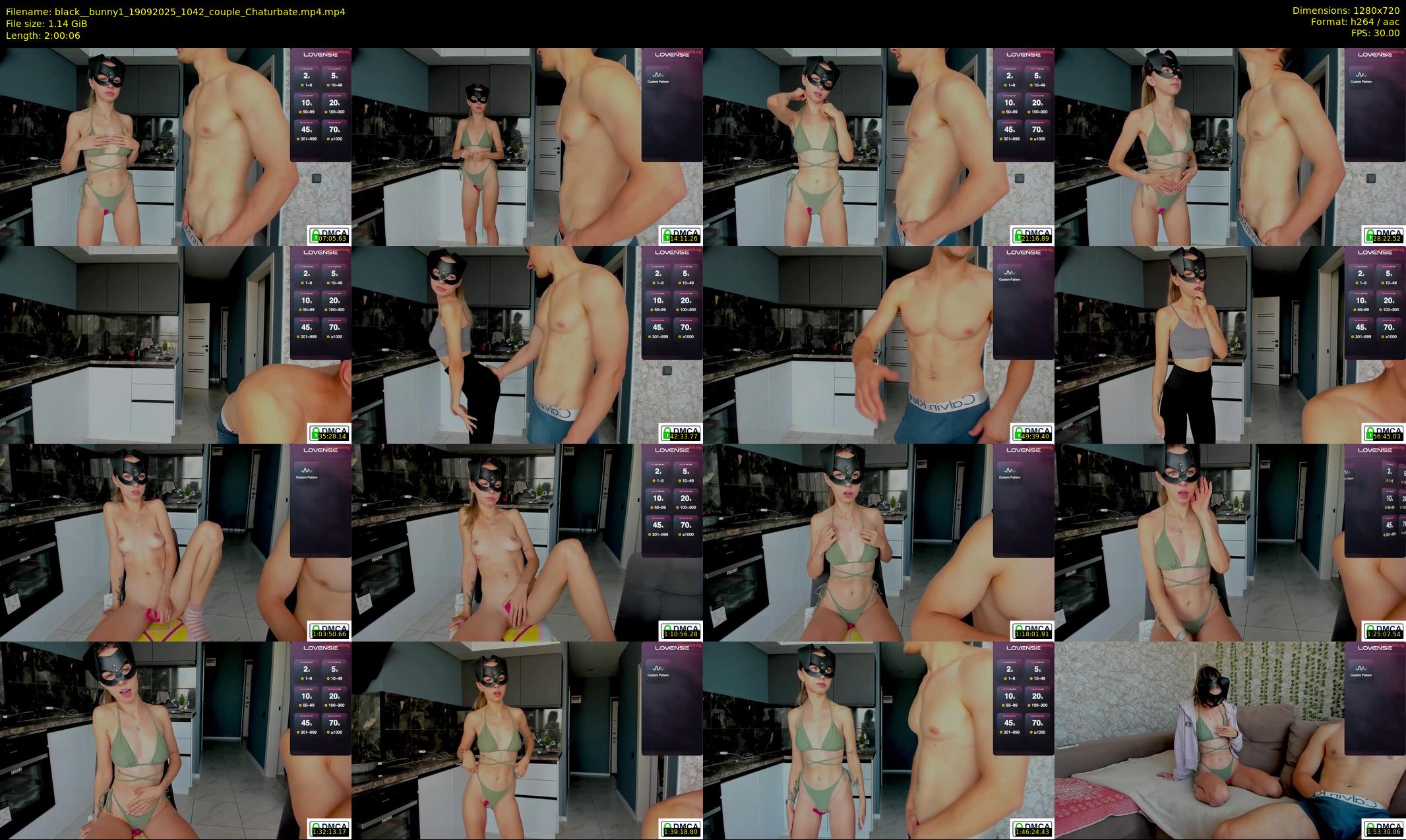 black__bunny1 — 121 minute Chaturbate couple cam show recording, 720p, Sep 19, 2025