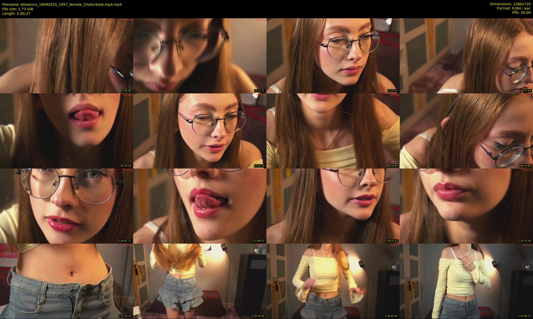 blissence — 121 minute Chaturbate female cam show recording, 720p, Sep 19, 2025