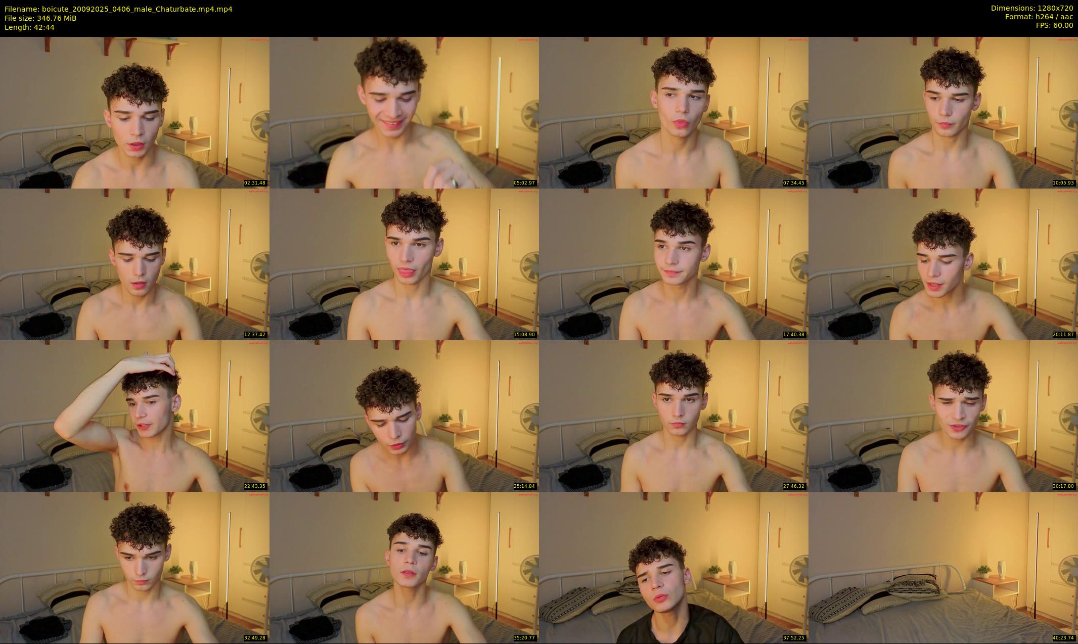 boicute — 43 minute Chaturbate male cam show recording, 720p, Sep 20, 2025