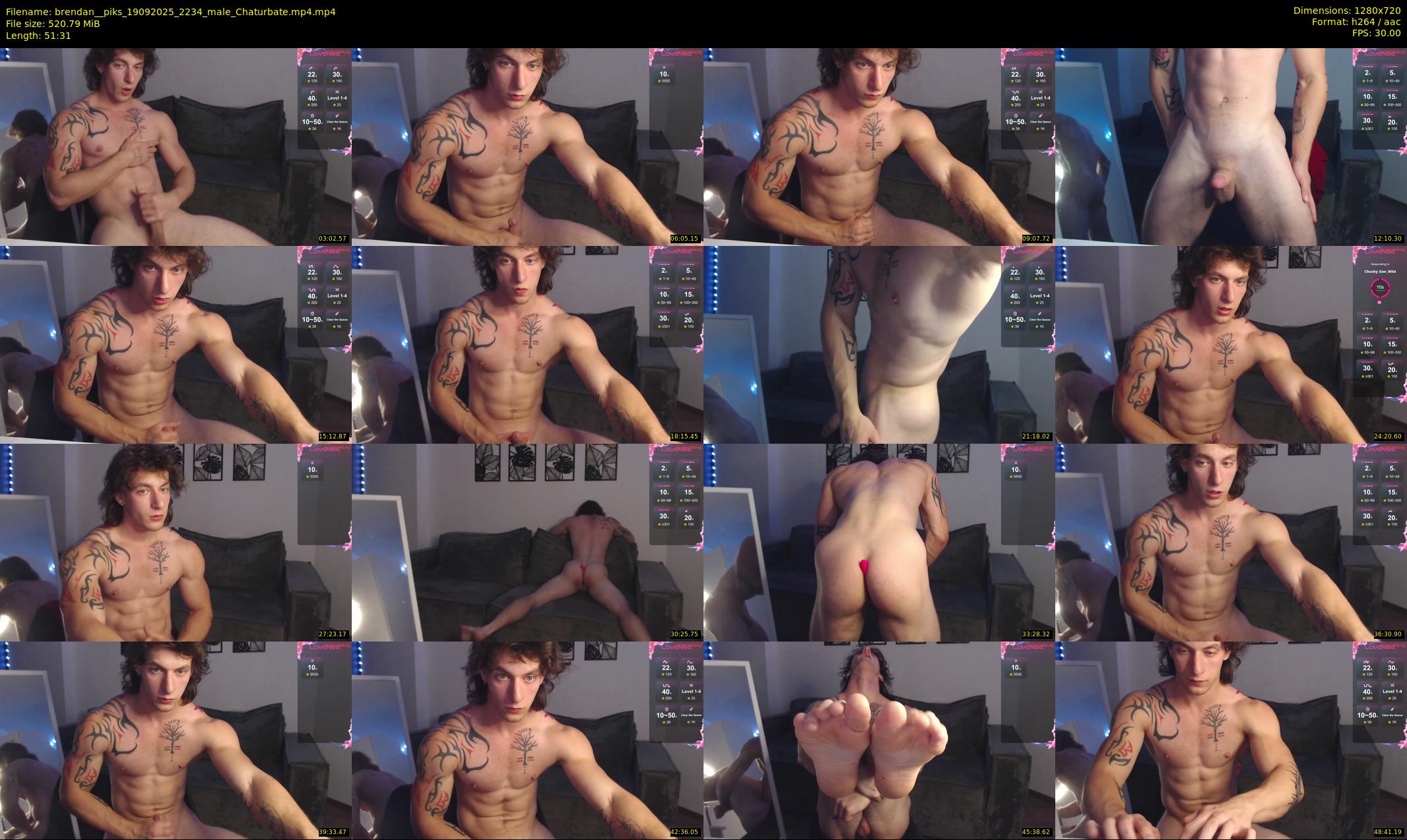 brendan__piks — 52 minute Chaturbate male cam show recording, 720p, Sep 19, 2025