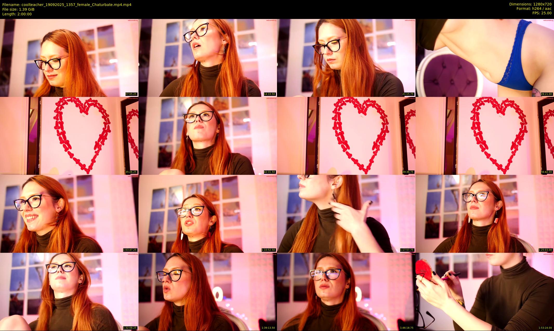 coolteacher — 120 minute Chaturbate female cam show recording, 720p, Sep 19, 2025