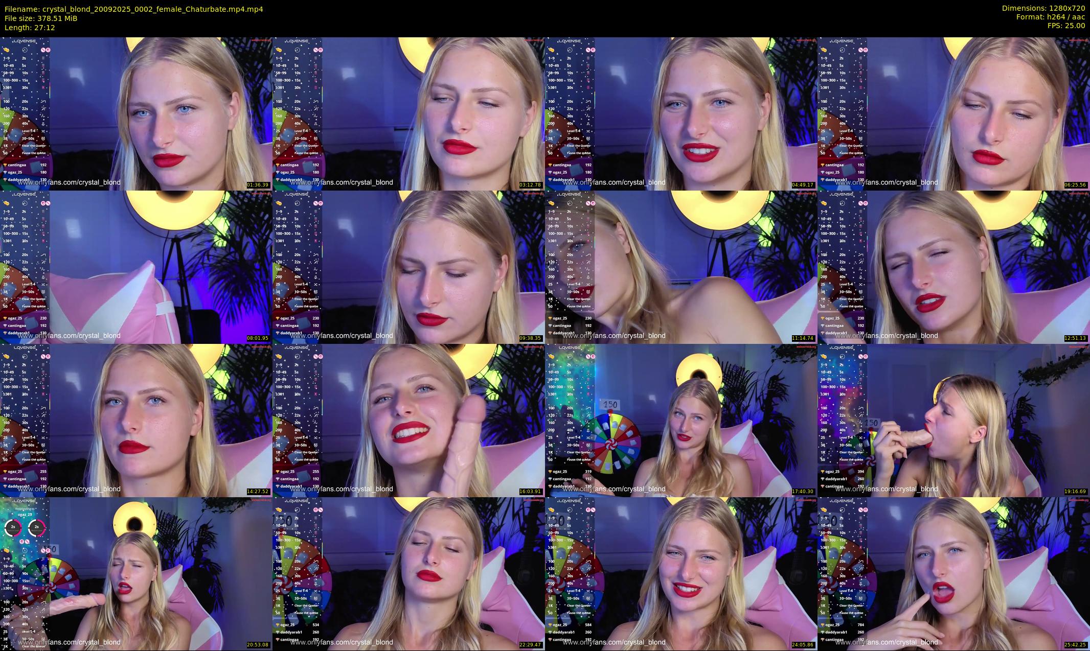 crystal_blond — 28 minute Chaturbate female cam show recording, 720p, Sep 20, 2025