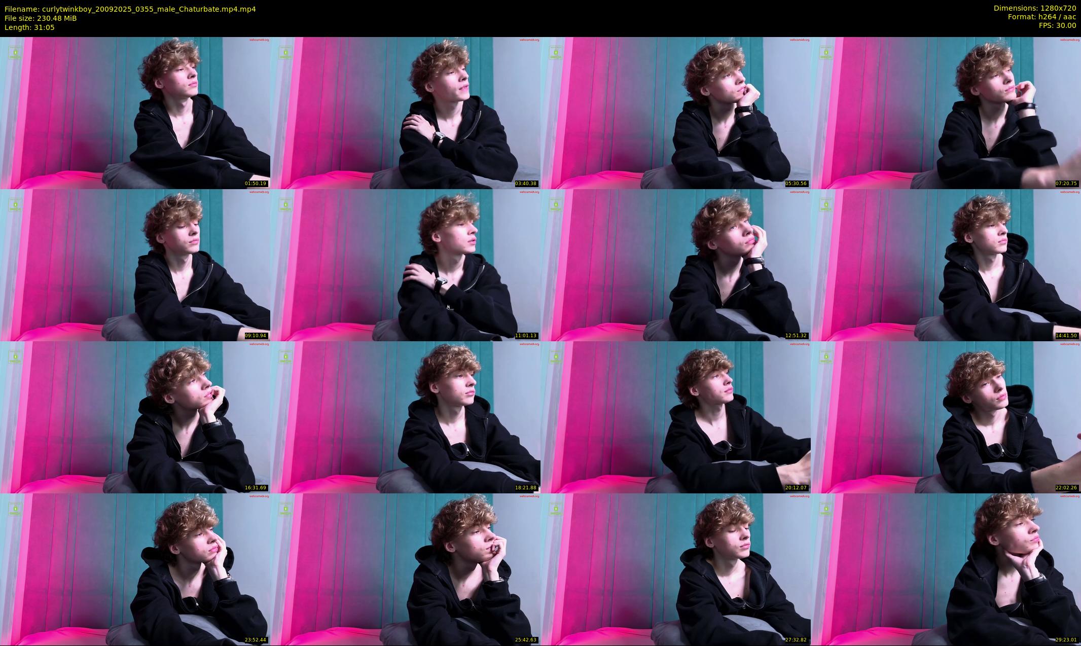 curlytwinkboy — 32 minute Chaturbate male cam show recording, 720p, Sep 20, 2025