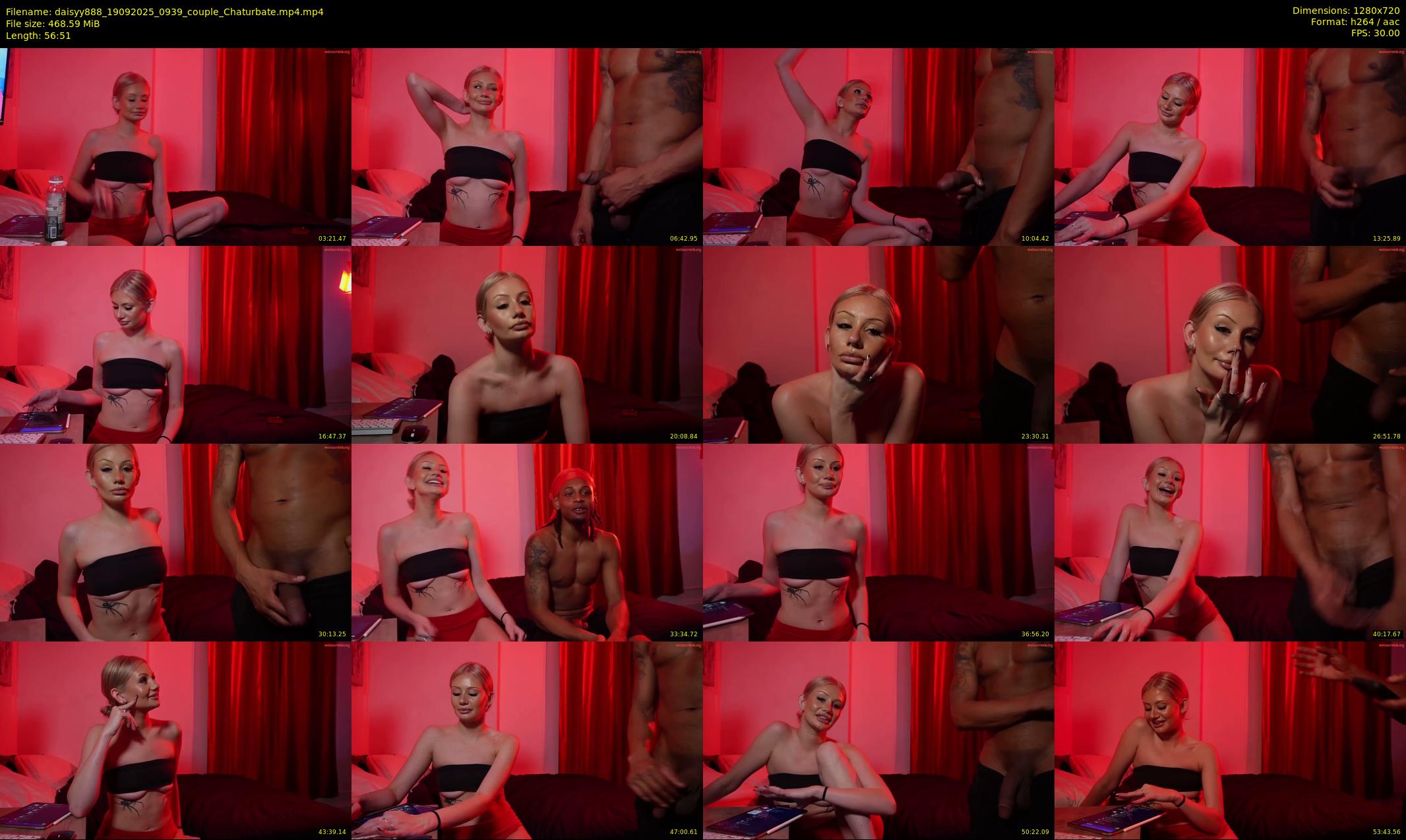 daisyy888 — 57 minute Chaturbate couple cam show recording, 720p, Sep 19, 2025