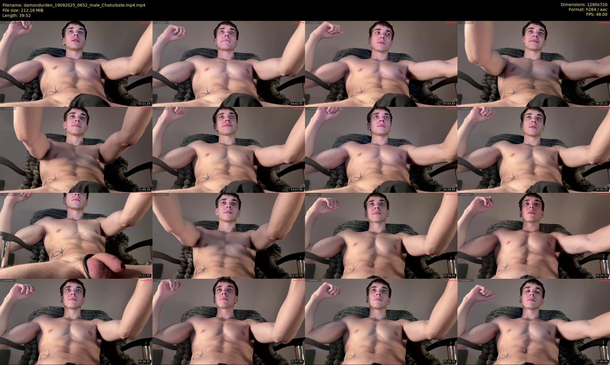 damondurden — 40 minute Chaturbate male cam show recording, 720p, Sep 19, 2025