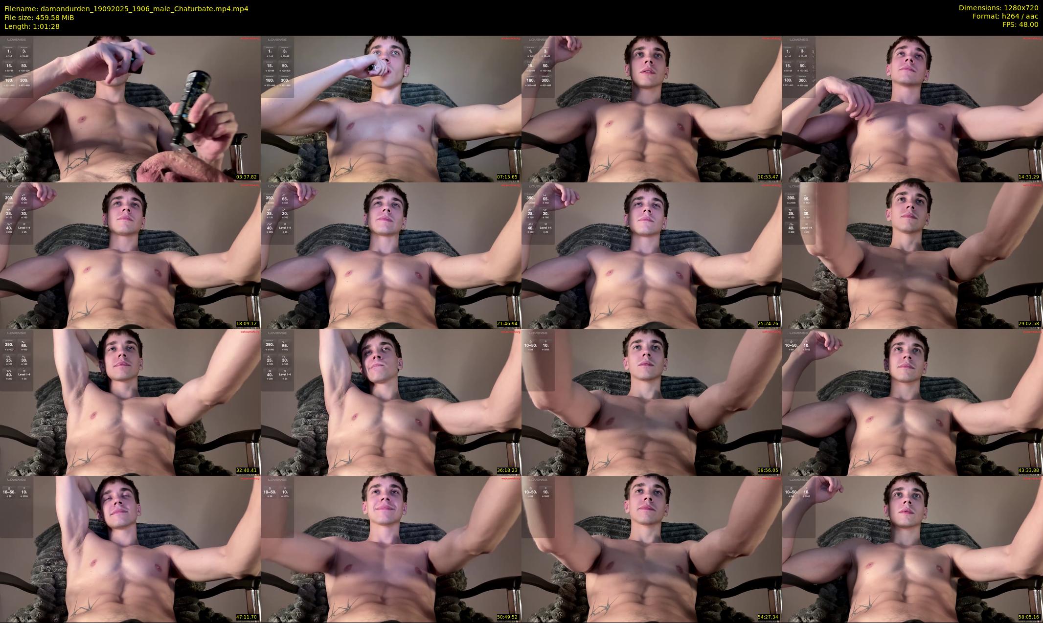 damondurden — 62 minute Chaturbate male cam show recording, 720p, Sep 19, 2025