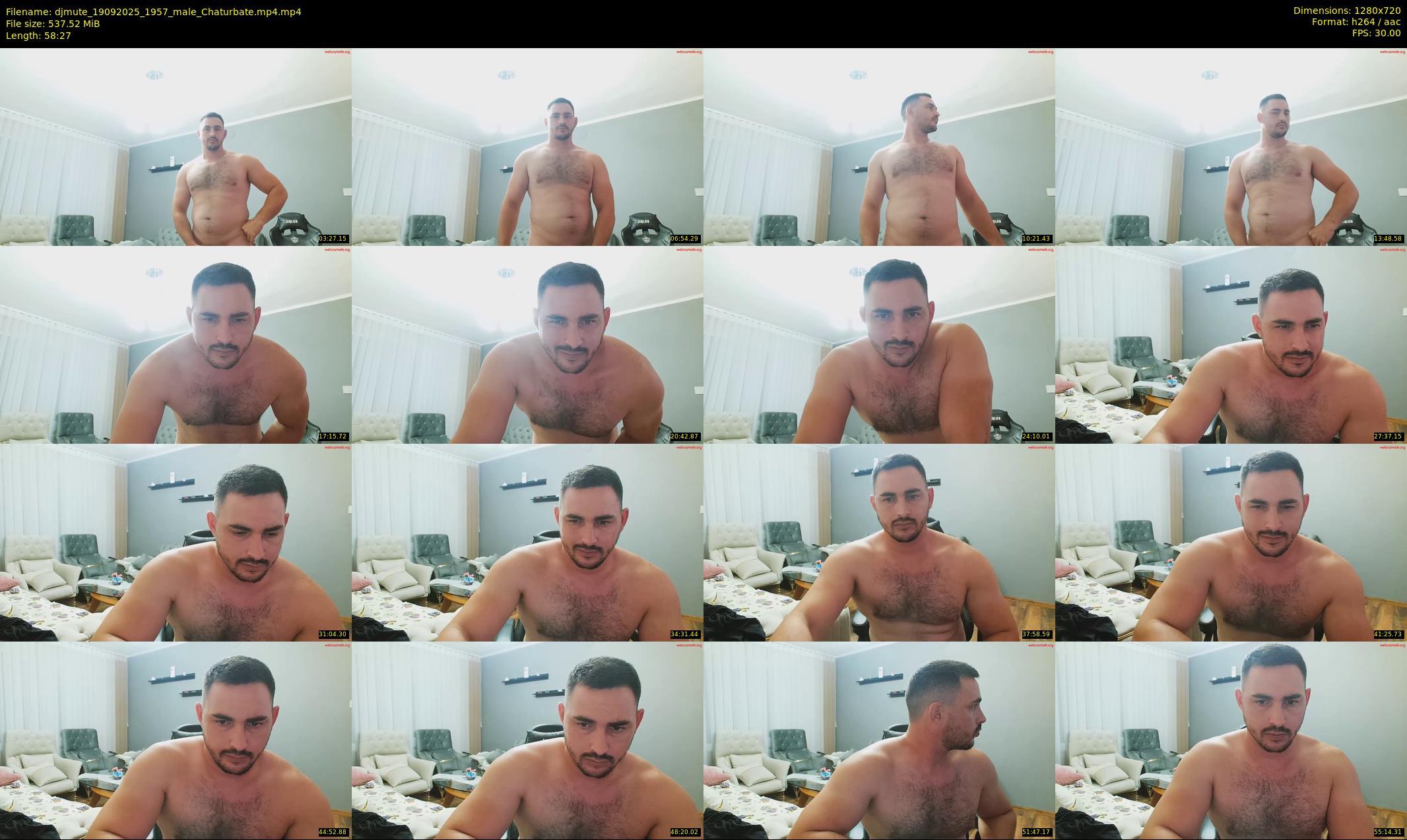 djmute — 59 minute Chaturbate male cam show recording, 720p, Sep 19, 2025