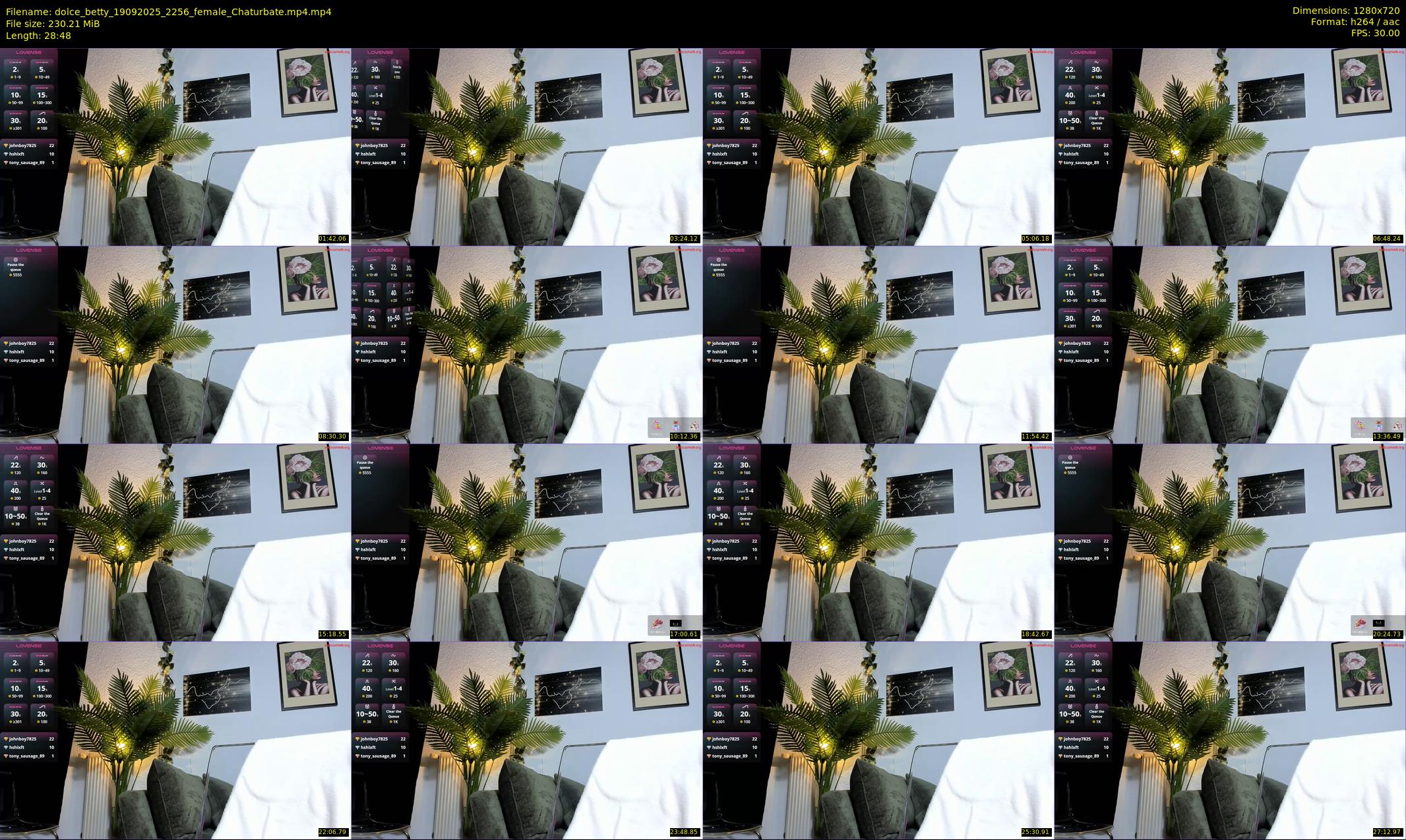 dolce_betty — 29 minute Chaturbate female cam show recording, 720p, Sep 19, 2025