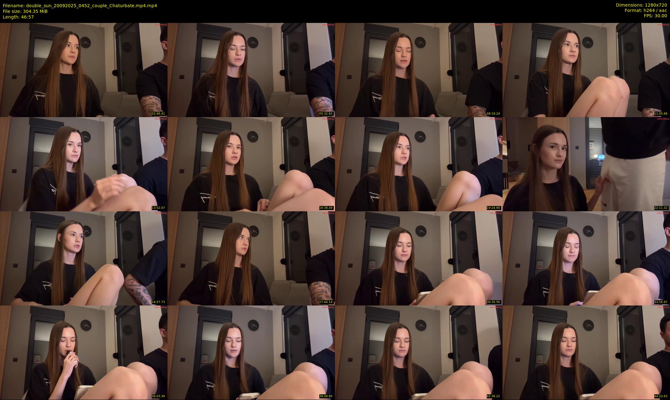 double_sun — 47 minute Chaturbate couple cam show recording, 720p, Sep 20, 2025