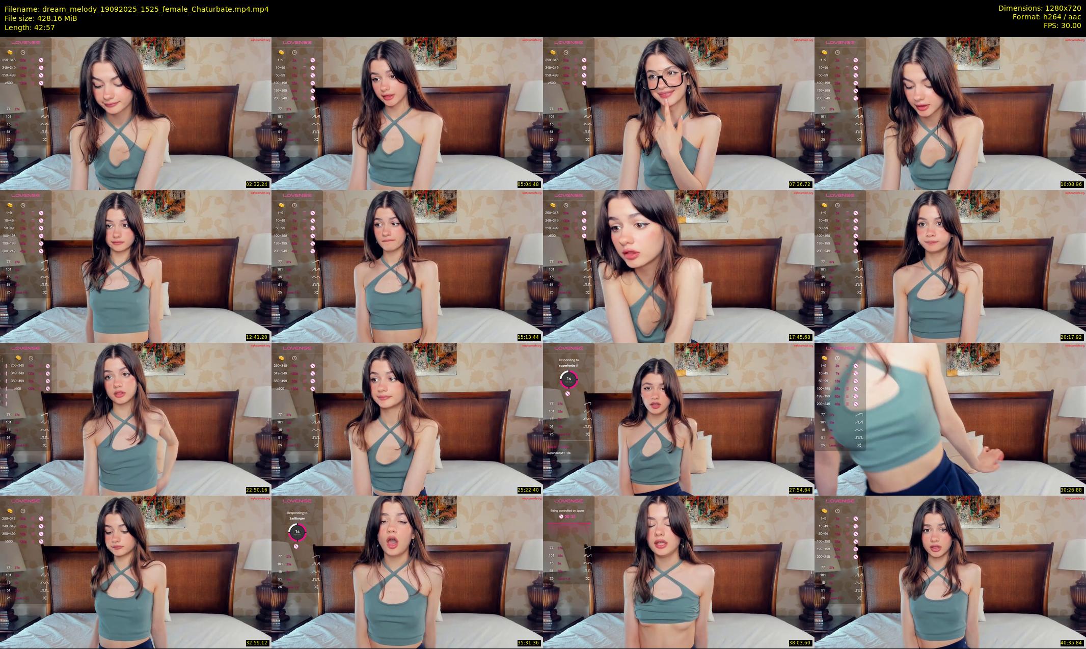 dream_melody — 43 minute Chaturbate female cam show recording, 720p, Sep 19, 2025