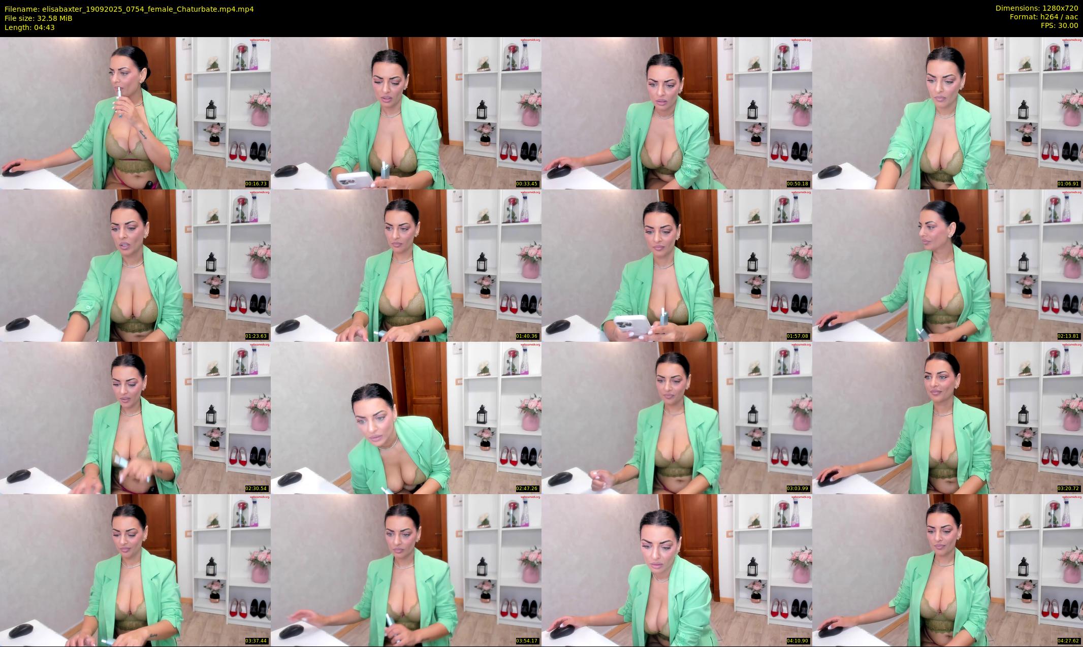 elisabaxter — 5 minute Chaturbate female cam show recording, 720p, Sep 19, 2025