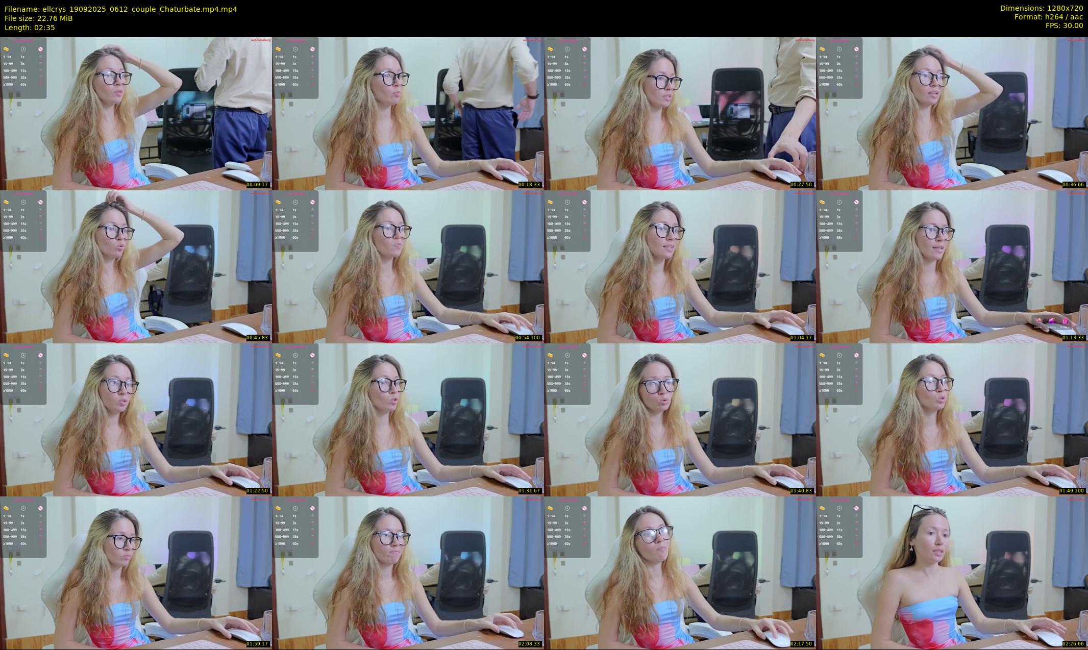 ellcrys — 3 minute Chaturbate couple cam show recording, 720p, Sep 19, 2025