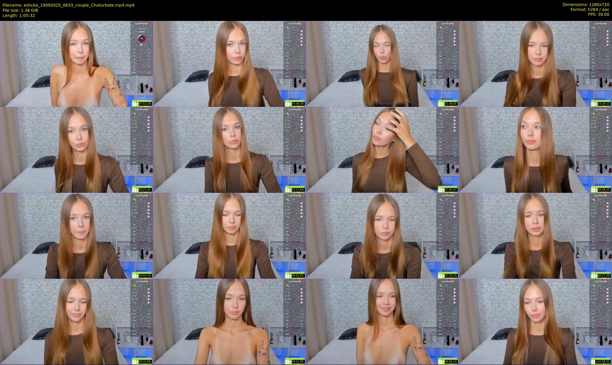 eshcka — 66 minute Chaturbate couple cam show recording, 720p, Sep 19, 2025