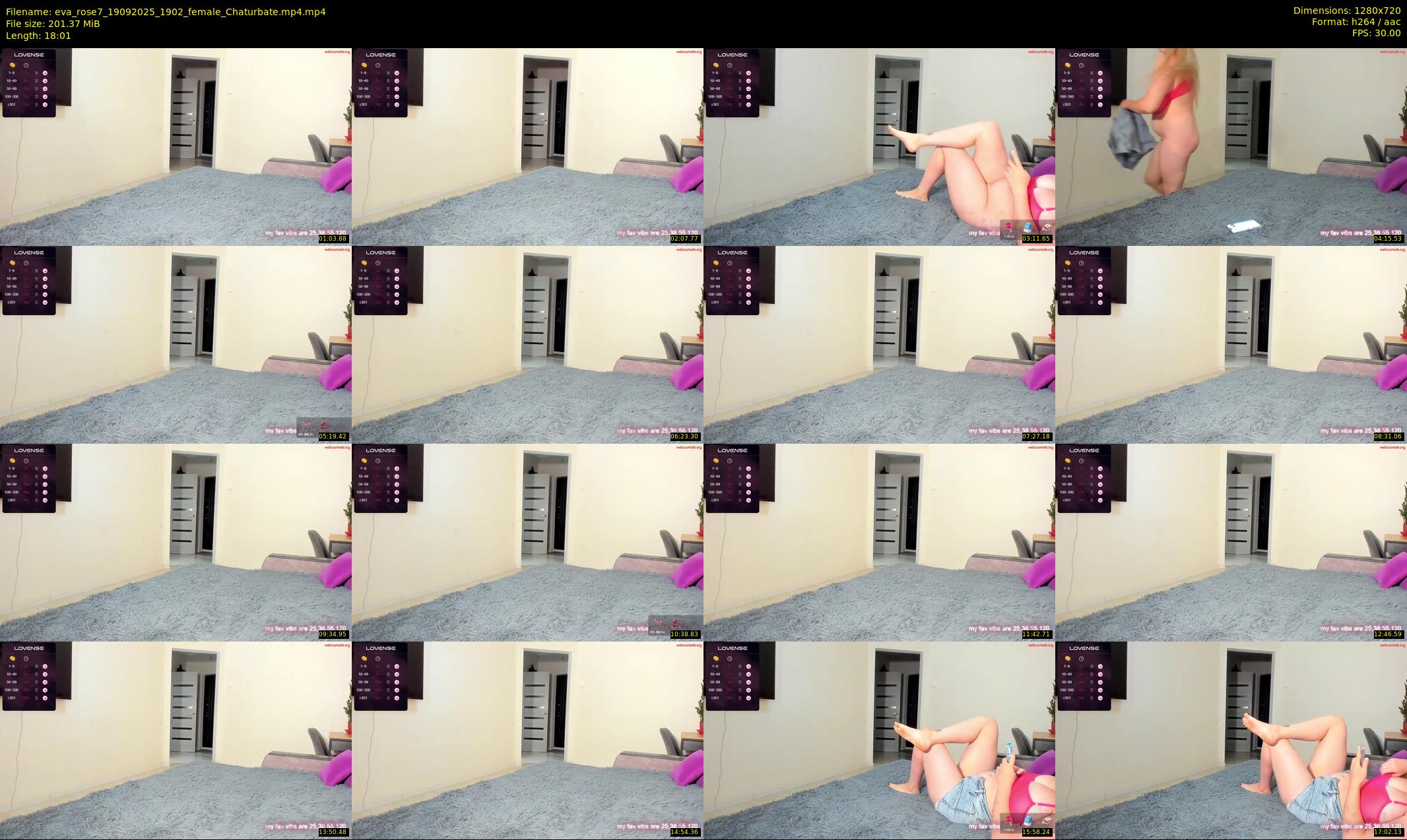 eva_rose7 — 19 minute Chaturbate female cam show recording, 720p, Sep 19, 2025