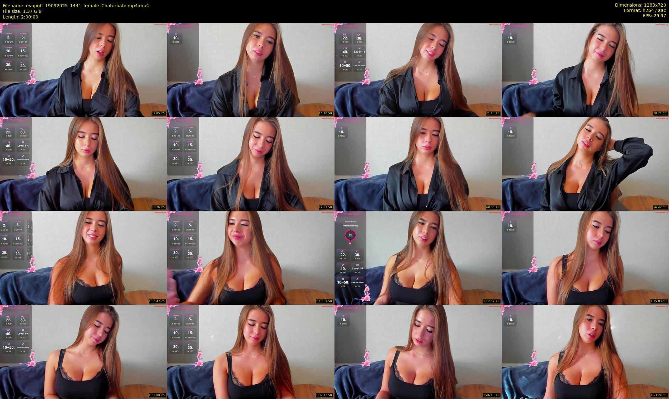evapuff — 120 minute Chaturbate female cam show recording, 720p, Sep 19, 2025