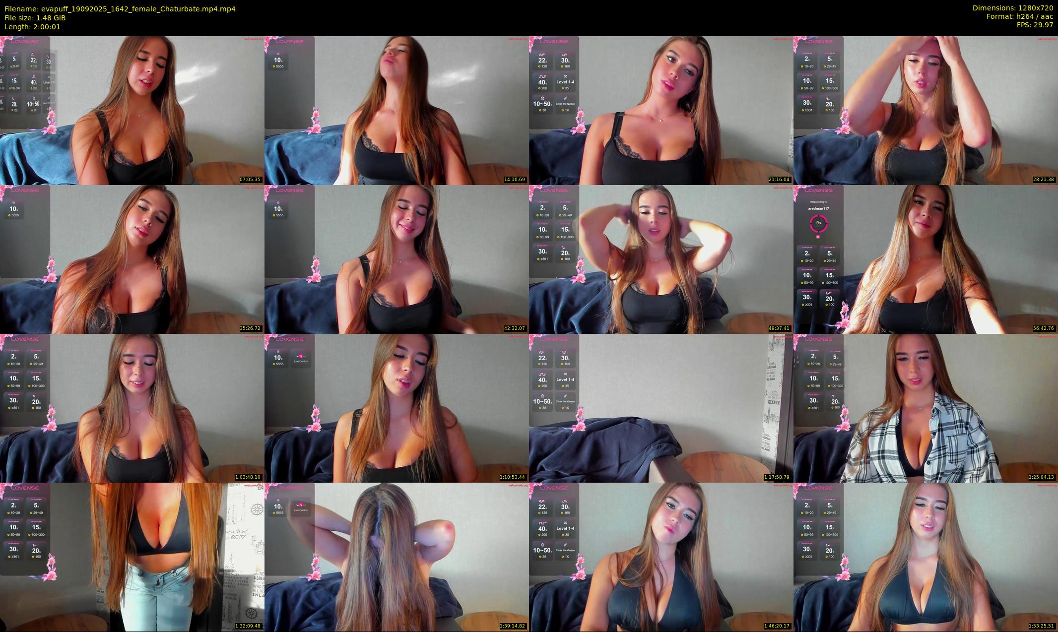evapuff — 121 minute Chaturbate female cam show recording, 720p, Sep 19, 2025