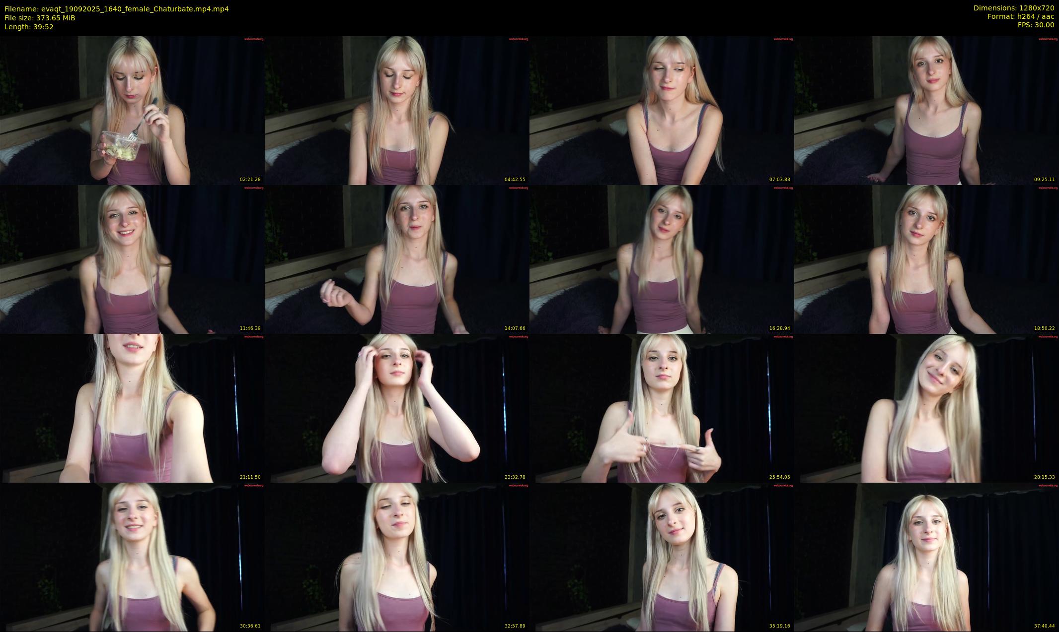 evaqt — 40 minute Chaturbate female cam show recording, 720p, Sep 19, 2025