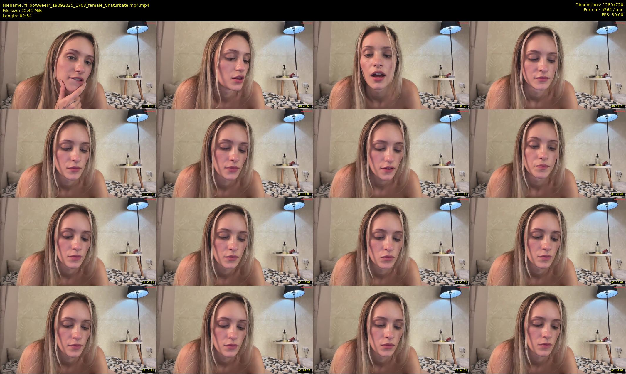 fflloowweerr — 3 minute Chaturbate couple cam show recording, 720p, Sep 19, 2025