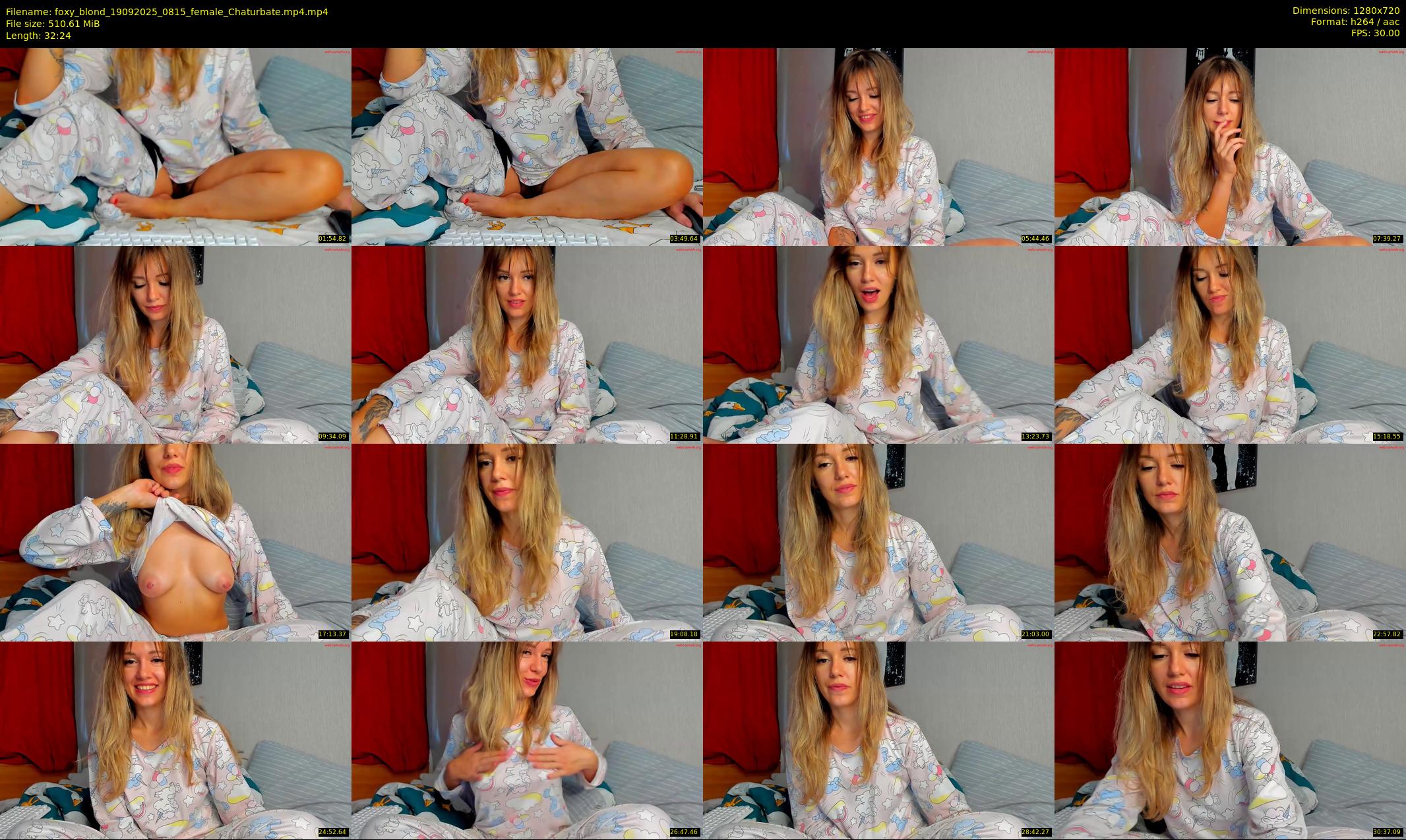 foxy_blond — 33 minute Chaturbate female cam show recording, 720p, Sep 19, 2025
