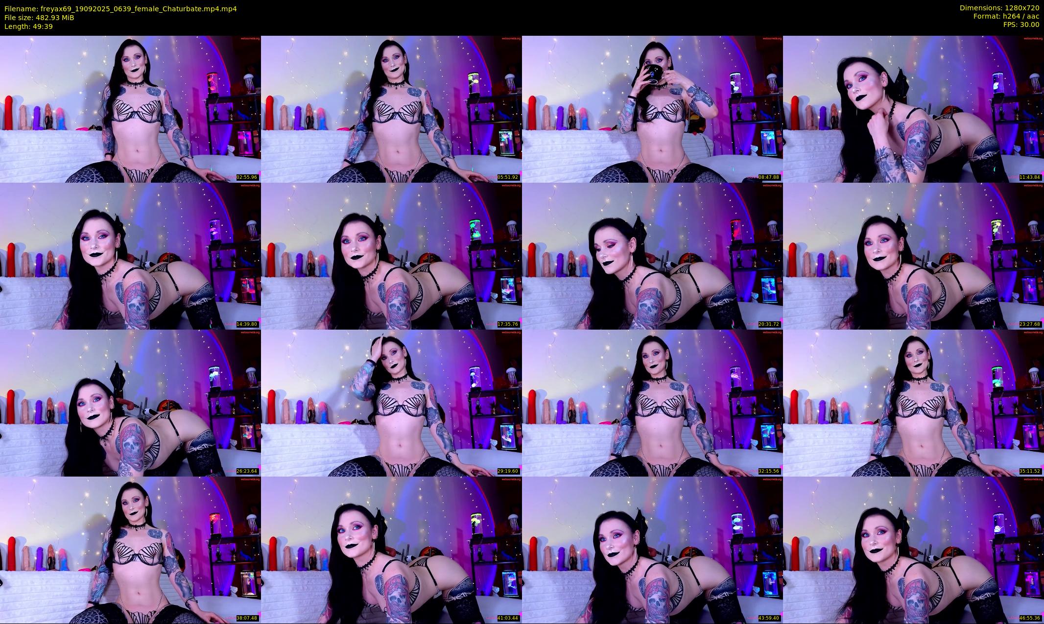 freyax69 — 50 minute Chaturbate female cam show recording, 720p, Sep 19, 2025