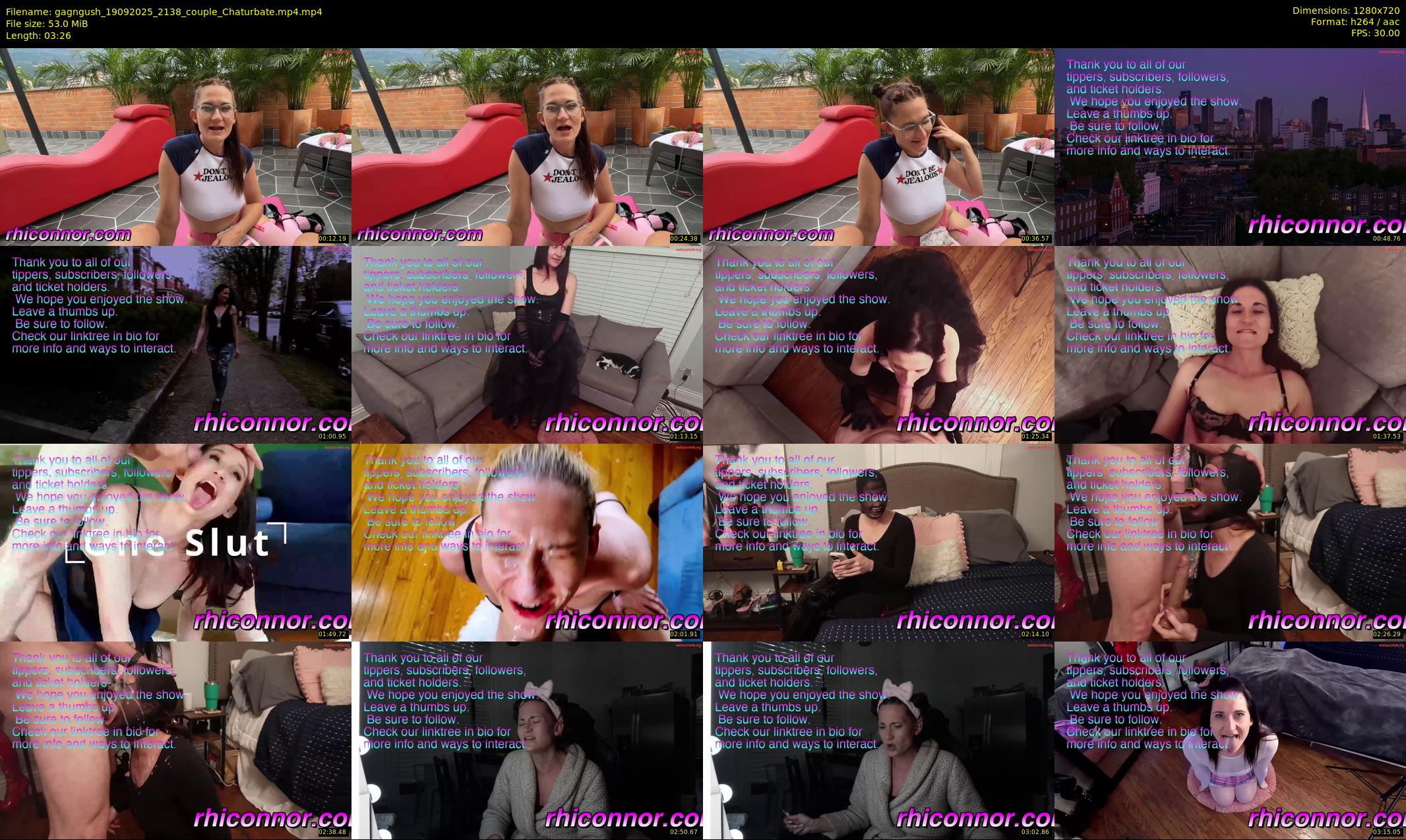 gagngush — 4 minute Chaturbate couple cam show recording, 720p, Sep 19, 2025