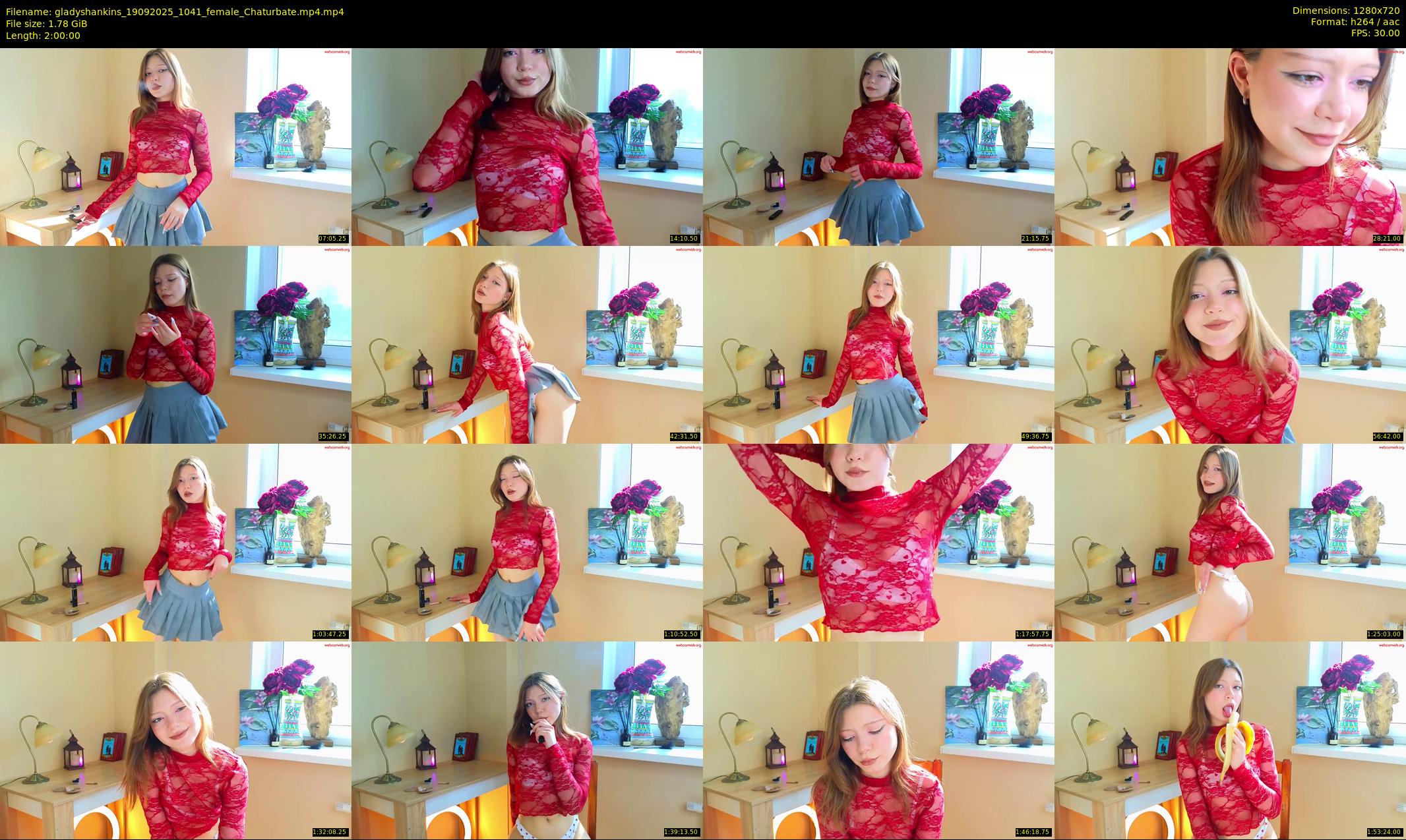 gladyshankins — 120 minute Chaturbate female cam show recording, 720p, Sep 19, 2025
