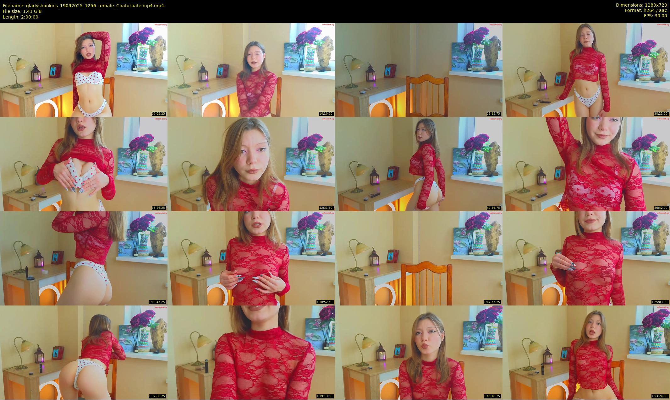 gladyshankins — 120 minute Chaturbate female cam show recording, 720p, Sep 19, 2025