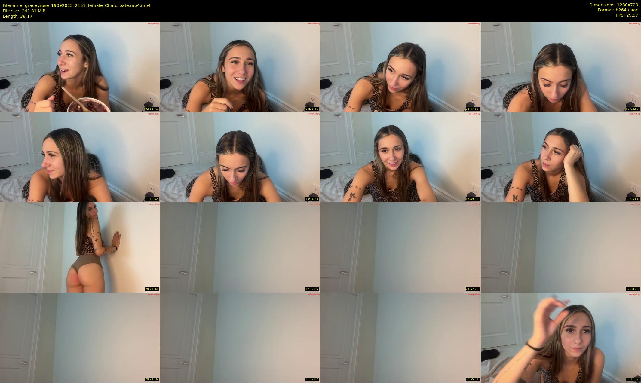 graceyrose — 39 minute Chaturbate female cam show recording, 720p, Sep 19, 2025