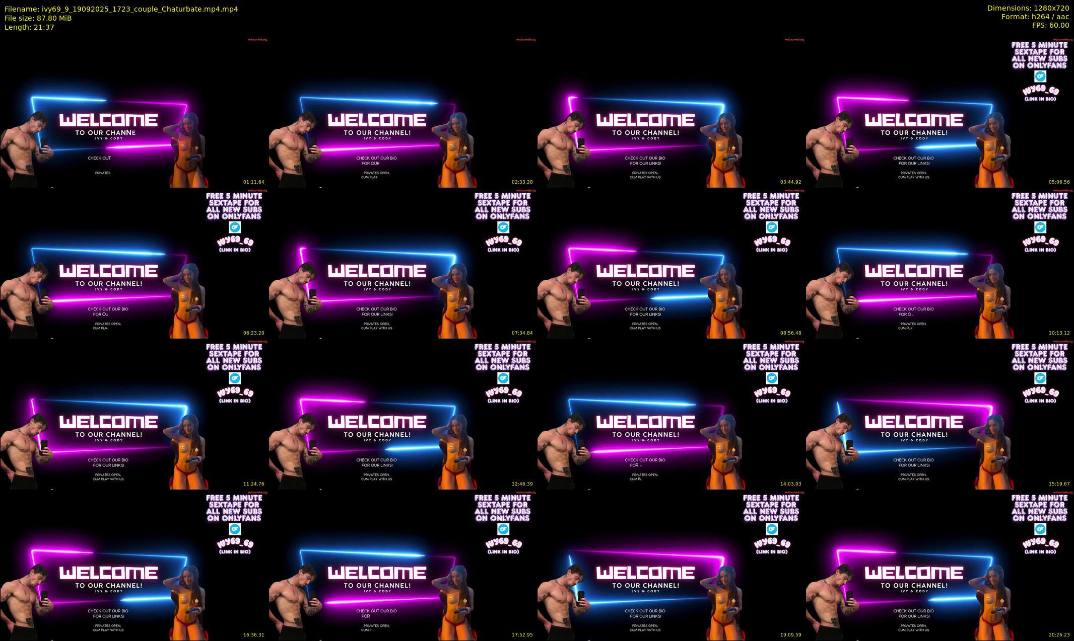 ivy69_9 — 22 minute Chaturbate couple cam show recording, 720p, Sep 19, 2025