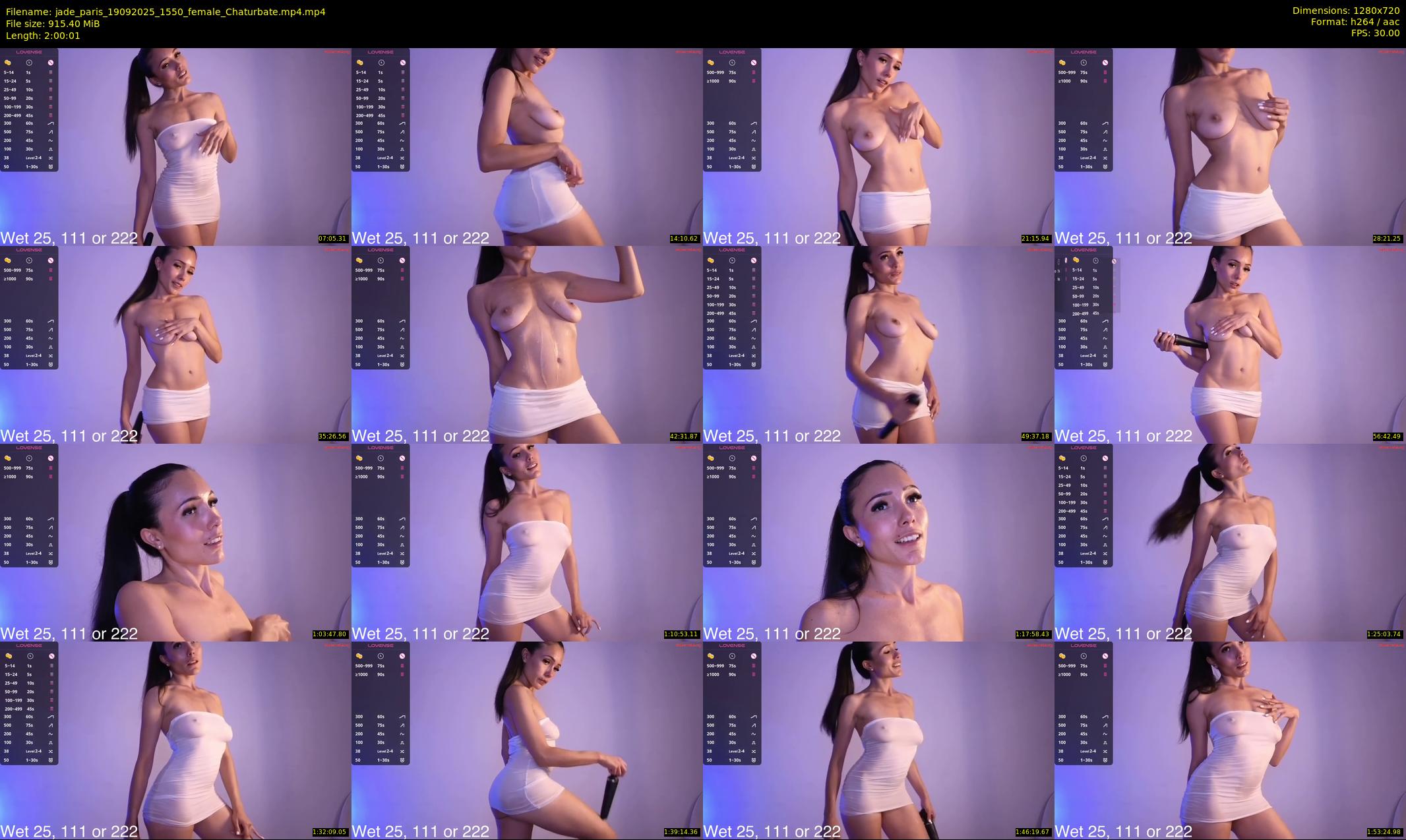 jade_paris — 121 minute Chaturbate female cam show recording, 720p, Sep 19, 2025