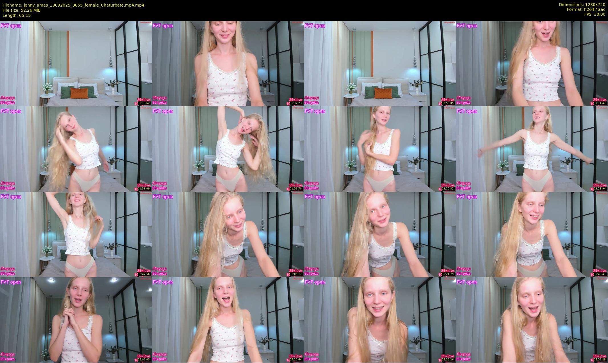 jenny_ames — 6 minute Chaturbate female cam show recording, 720p, Sep 20, 2025