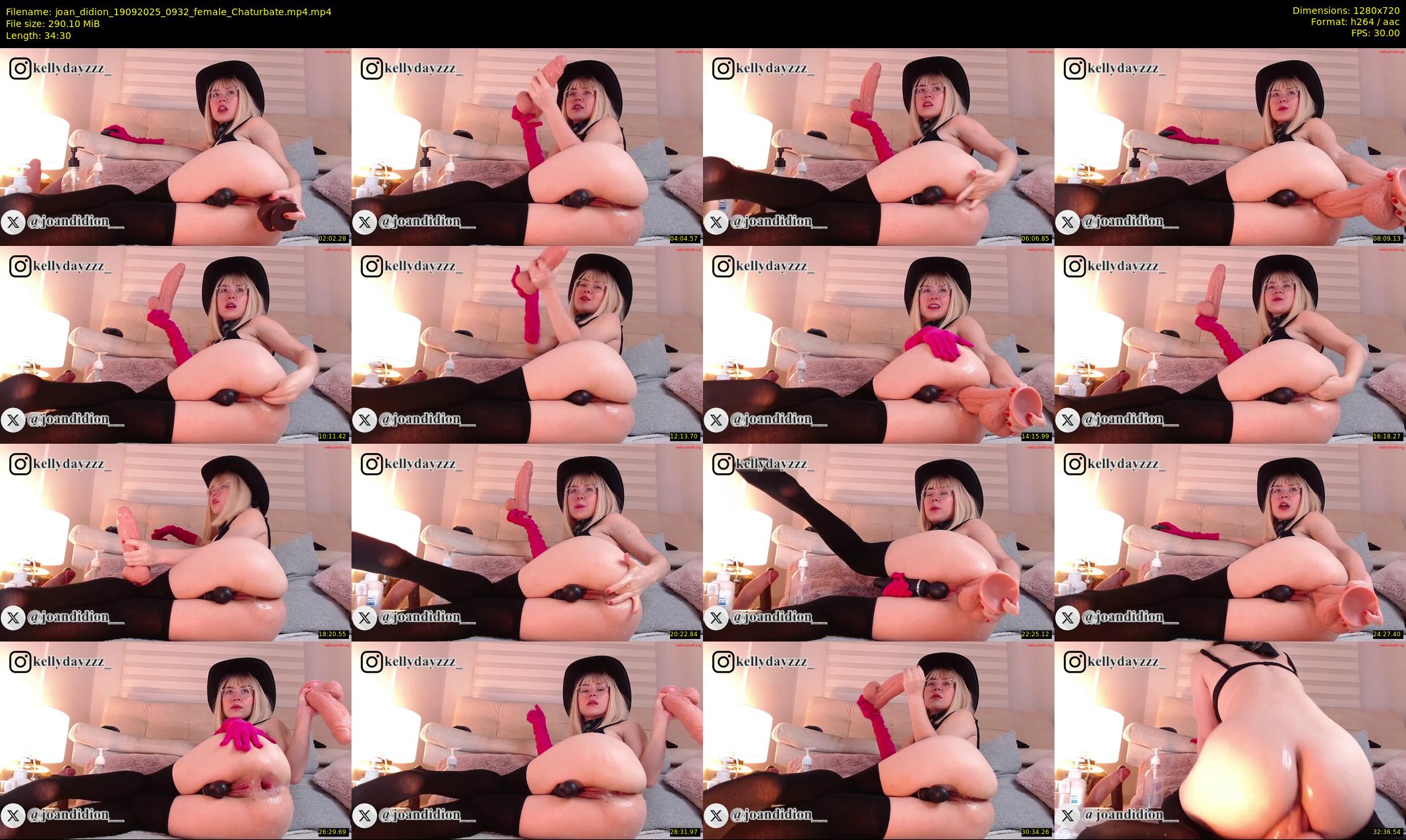 joan_didion — 35 minute Chaturbate female cam show recording, 720p, Sep 19, 2025