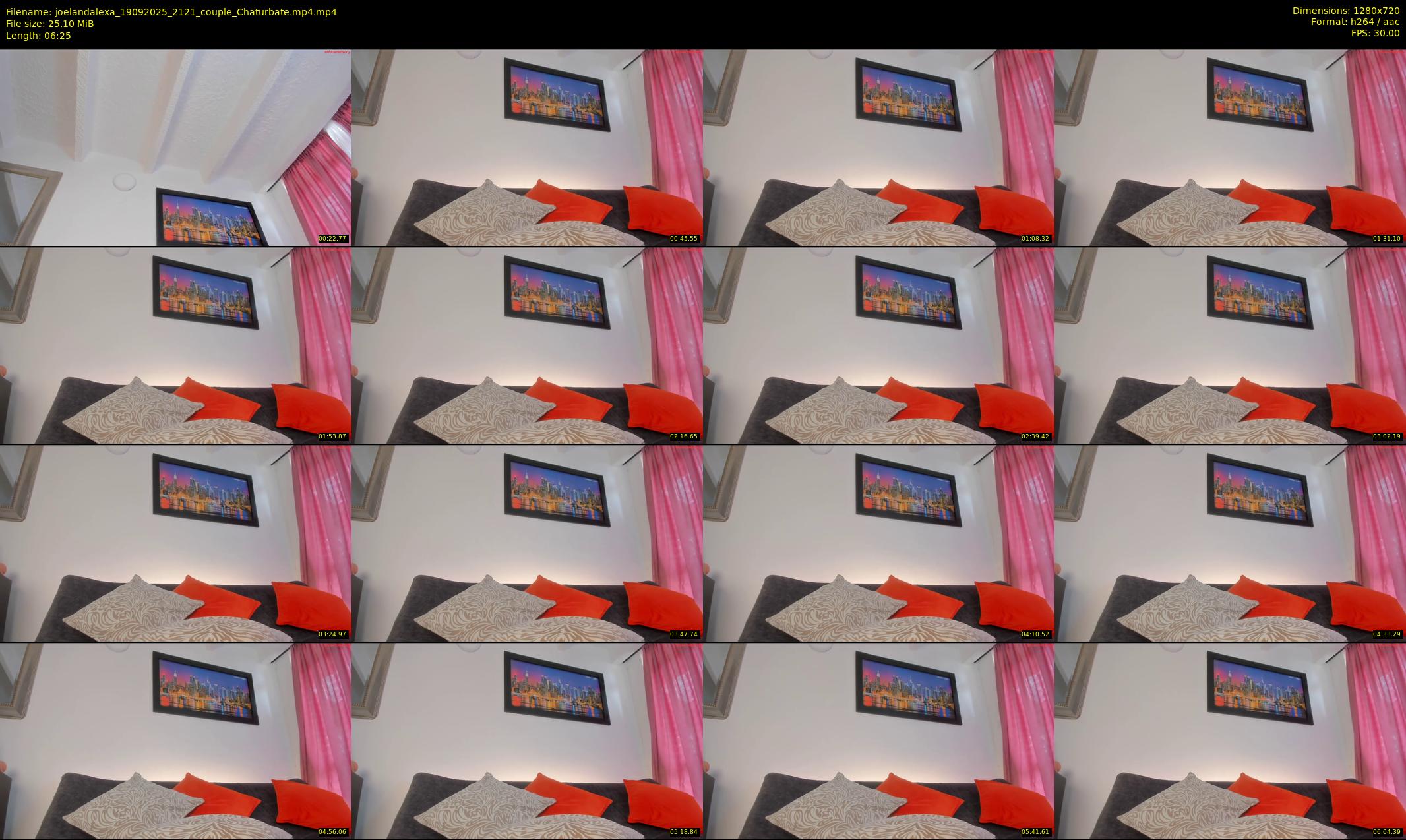 joelandalexa — 7 minute Chaturbate couple cam show recording, 720p, Sep 19, 2025