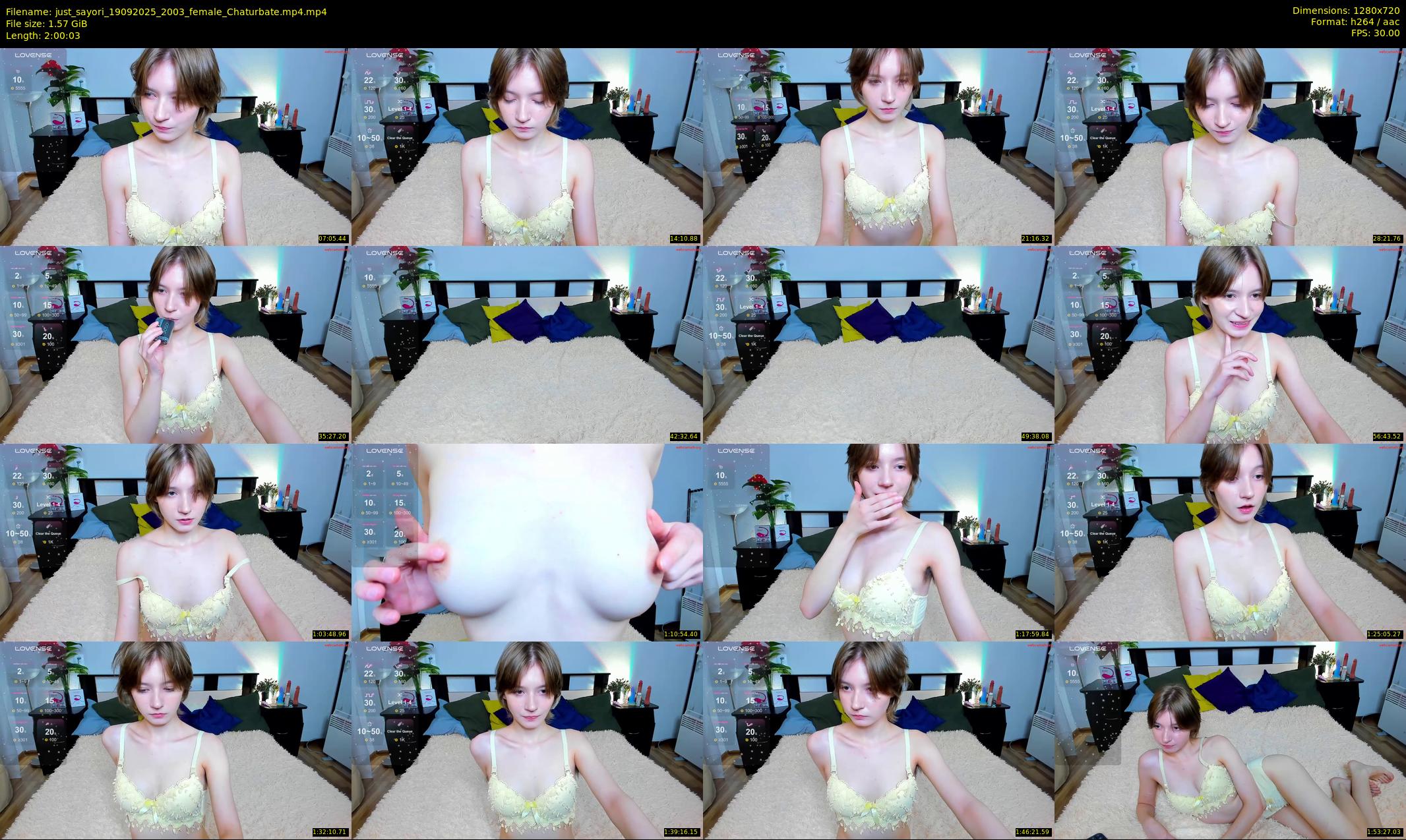 just_sayori — 121 minute Chaturbate female cam show recording, 720p, Sep 19, 2025
