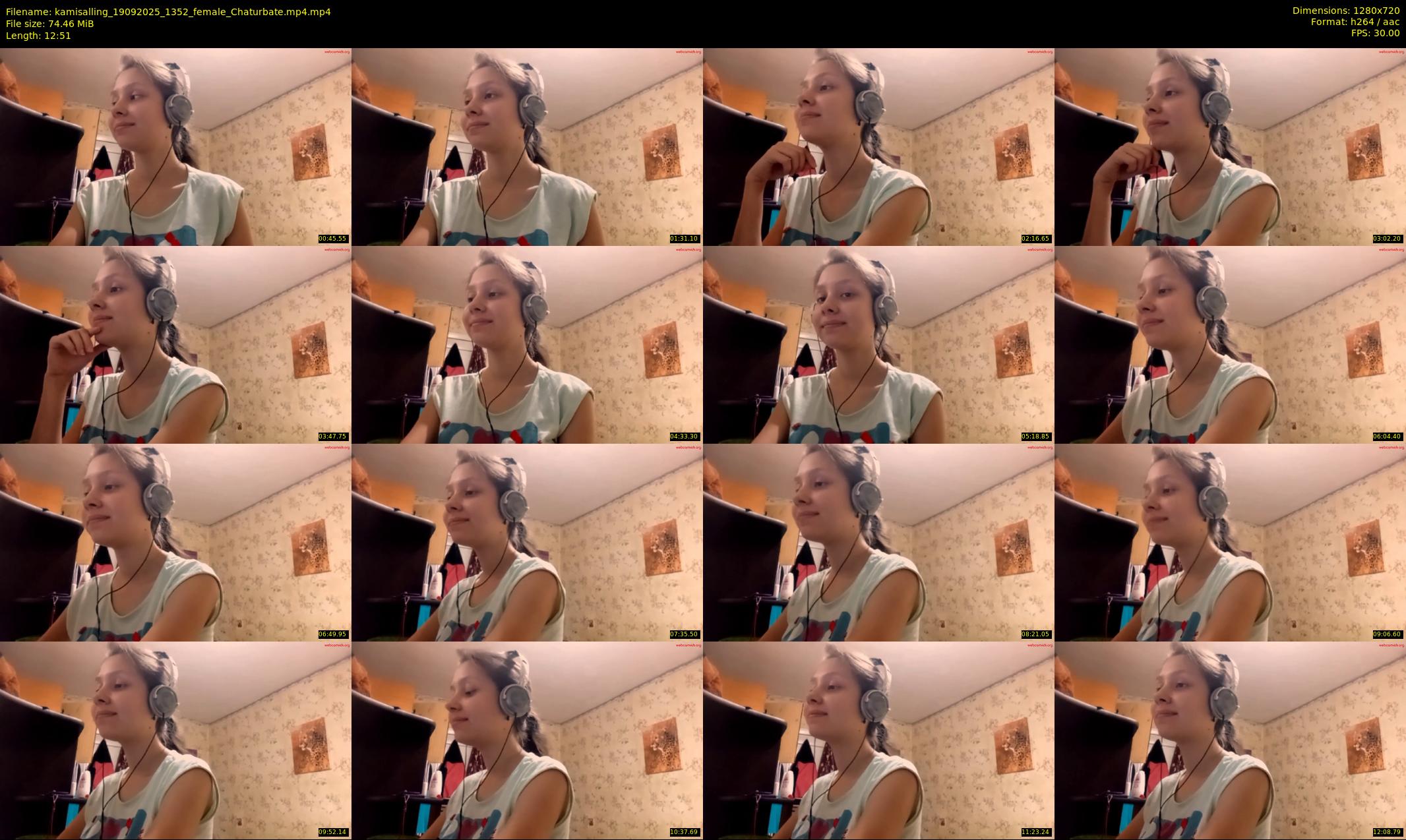 kamisalling — 13 minute Chaturbate female cam show recording, 720p, Sep 19, 2025