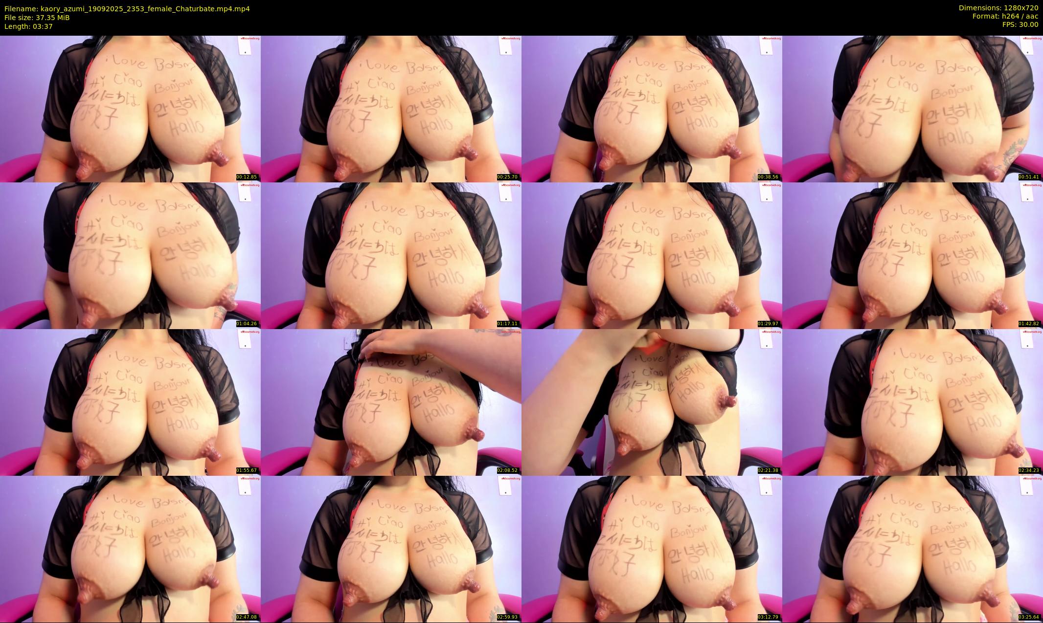 kaory_azumi — 4 minute Chaturbate female cam show recording, 720p, Sep 19, 2025