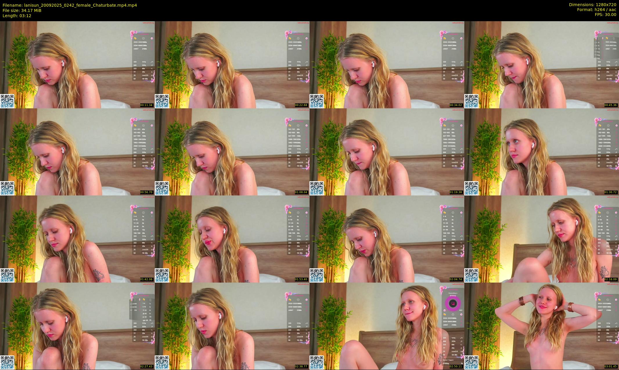 lanisun — 4 minute Chaturbate female cam show recording, 720p, Sep 20, 2025