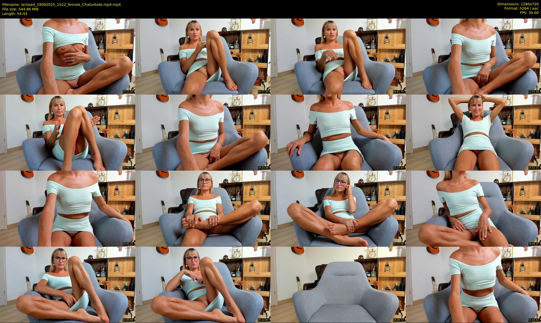 larissa4 — 55 minute Chaturbate female cam show recording, 720p, Sep 19, 2025