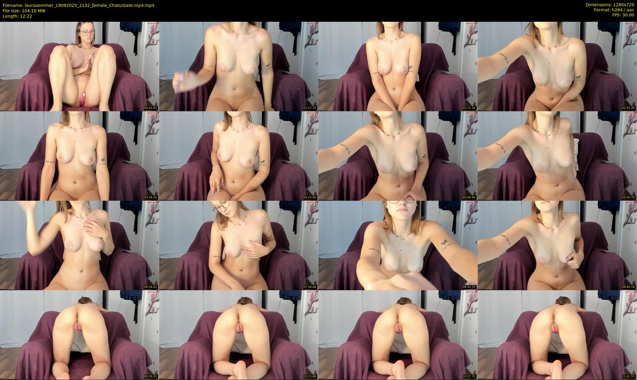 laurasommer — 13 minute Chaturbate female cam show recording, 720p, Sep 19, 2025