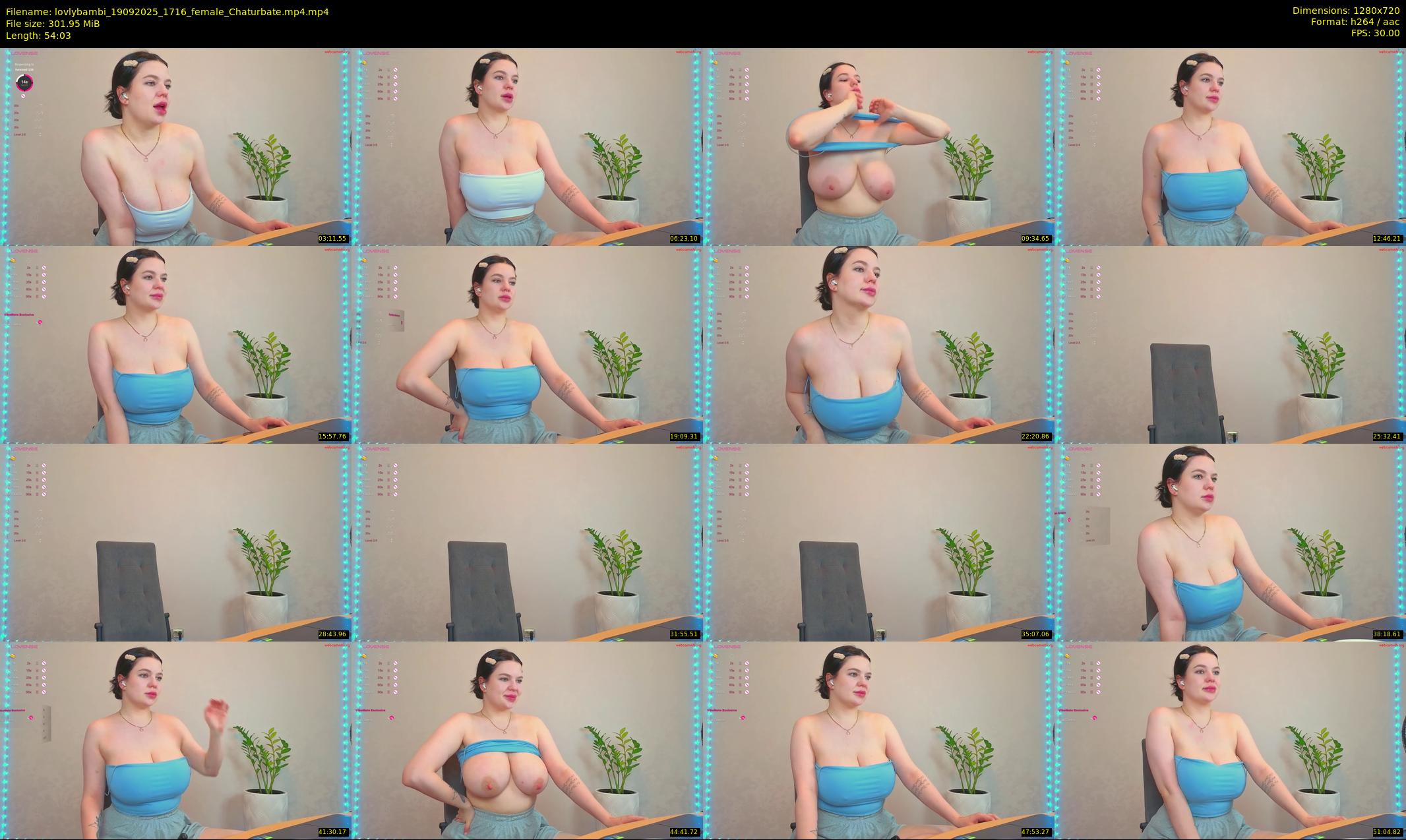 lovlybambi — 55 minute Chaturbate female cam show recording, 720p, Sep 19, 2025