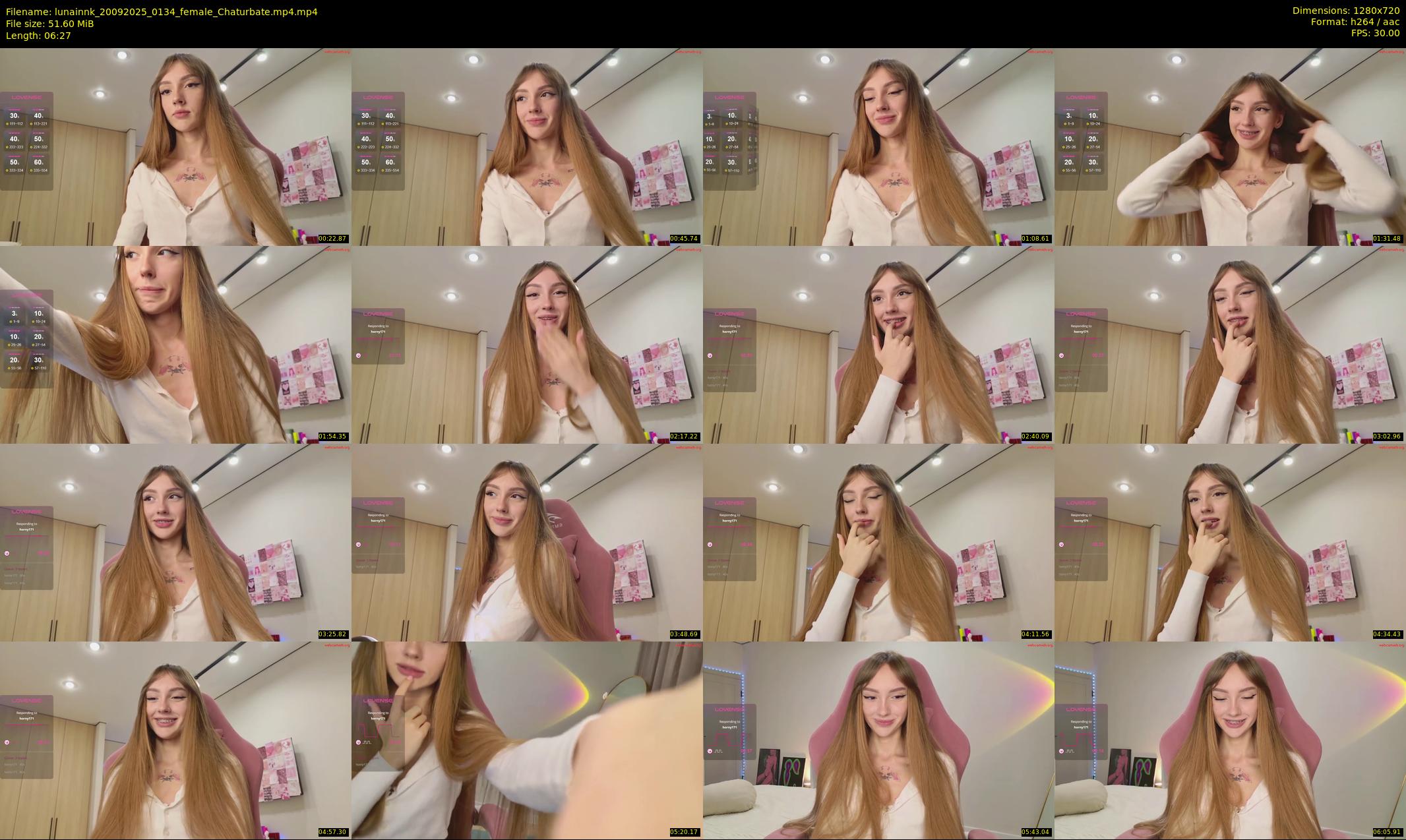 lunainnk — 7 minute Chaturbate female cam show recording, 720p, Sep 20, 2025