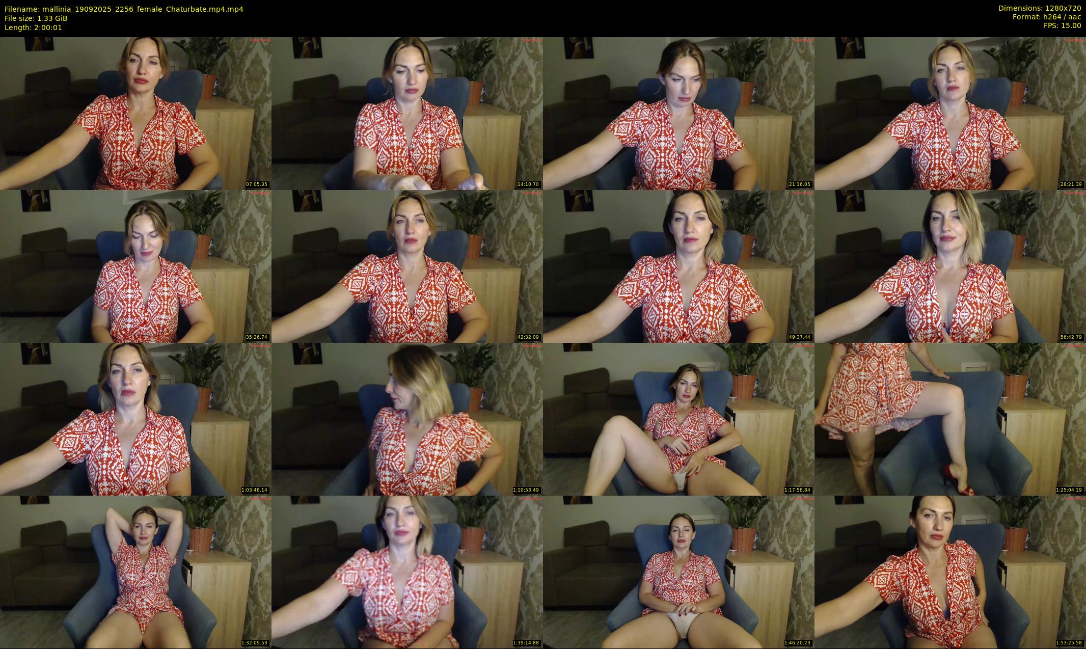 mallinia — 121 minute Chaturbate female cam show recording, 720p, Sep 19, 2025