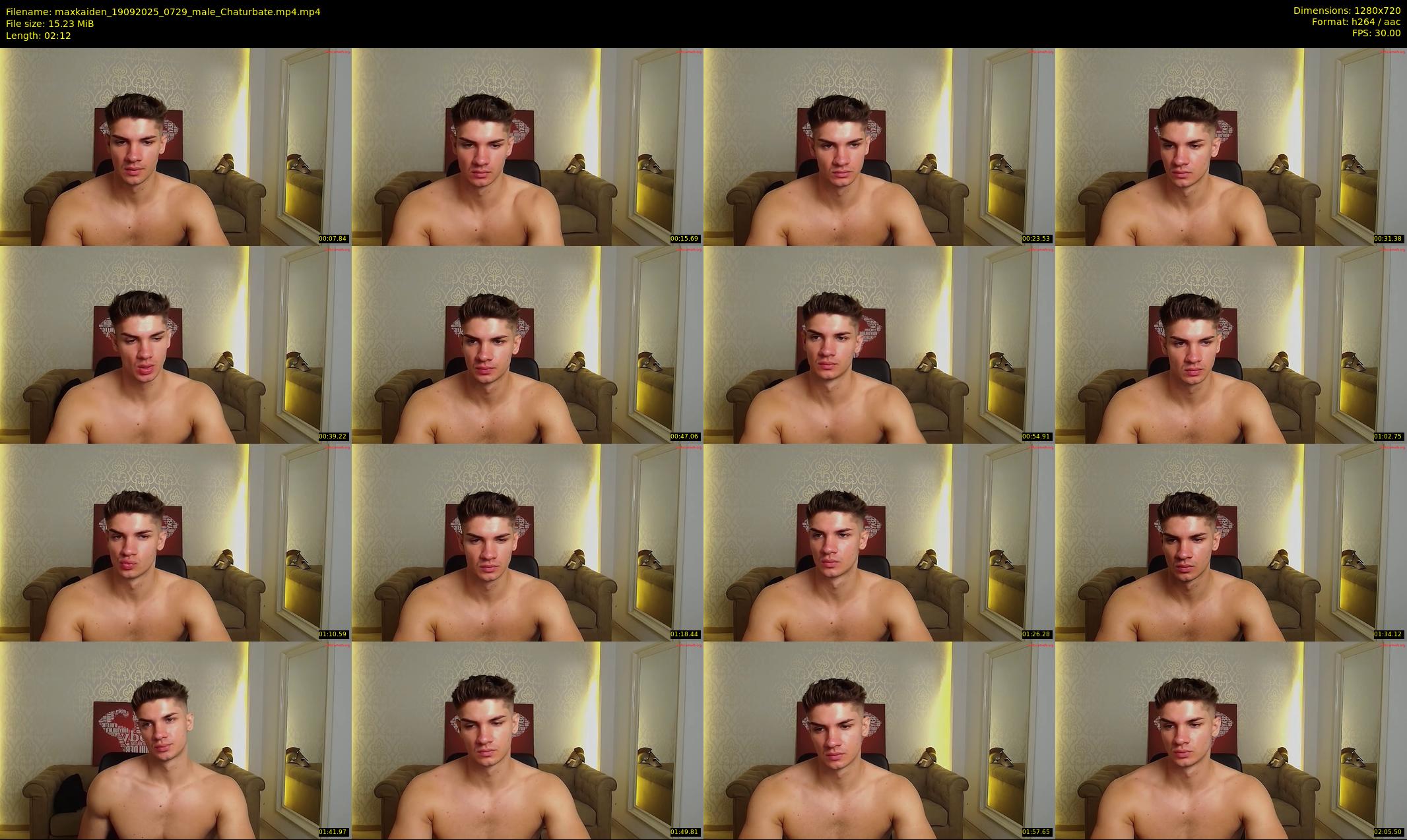 maxkaiden — 3 minute Chaturbate male cam show recording, 720p, Sep 19, 2025