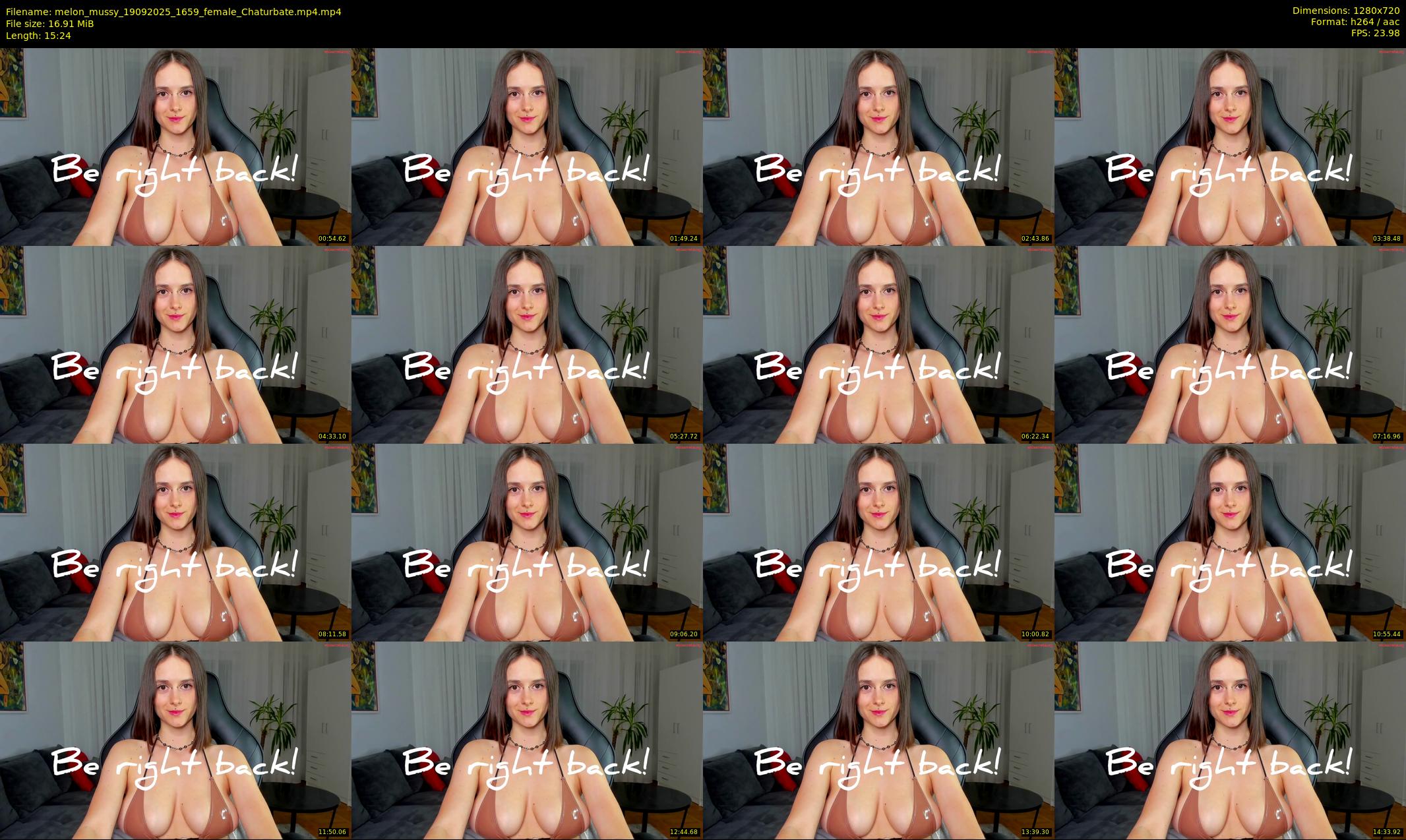 melon_mussy — 16 minute Chaturbate female cam show recording, 720p, Sep 19, 2025