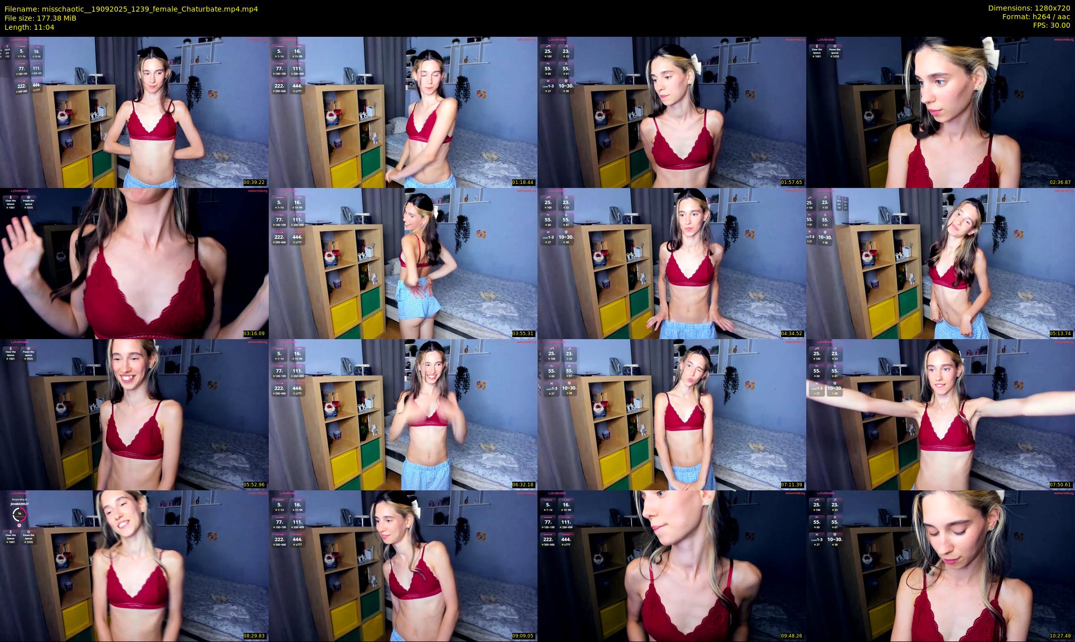 misschaotic_ — 12 minute Chaturbate female cam show recording, 720p, Sep 19, 2025