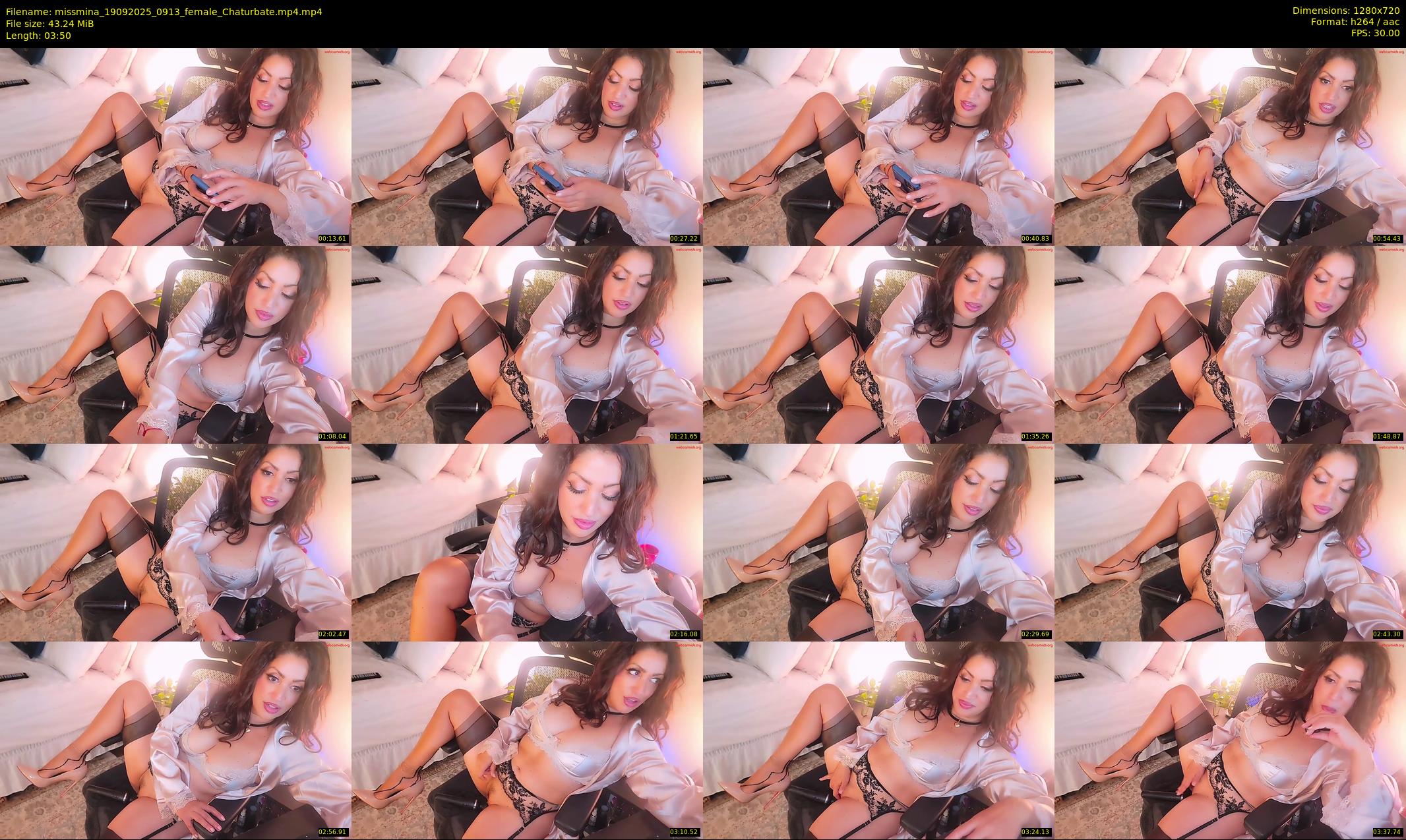 missmina — 4 minute Chaturbate female cam show recording, 720p, Sep 19, 2025